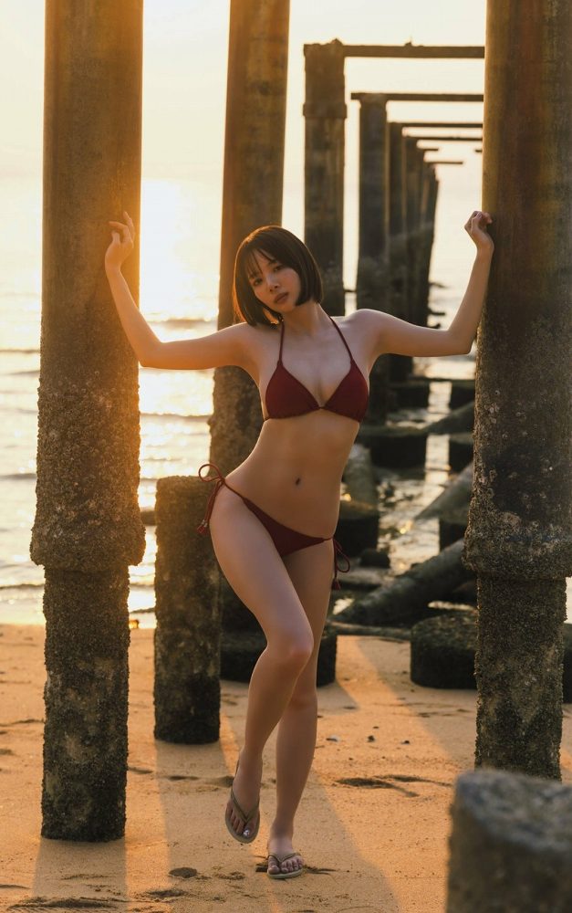 岡田紗佳 ぷるぷるGカップ水着グラビア画像！