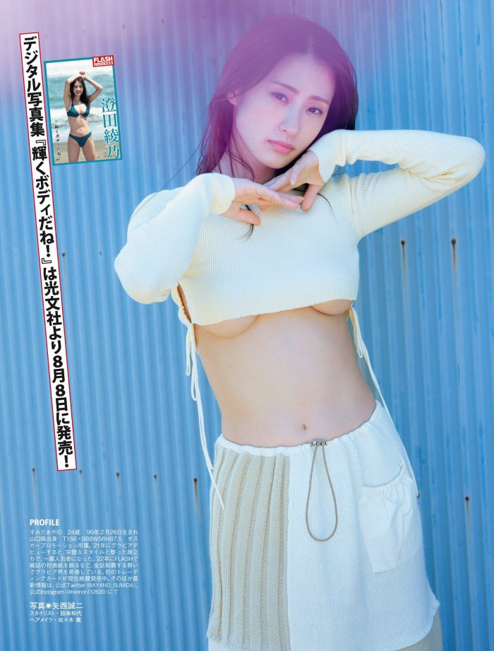 澄田綾乃 はみ出るFカップの水着グラビア画像！