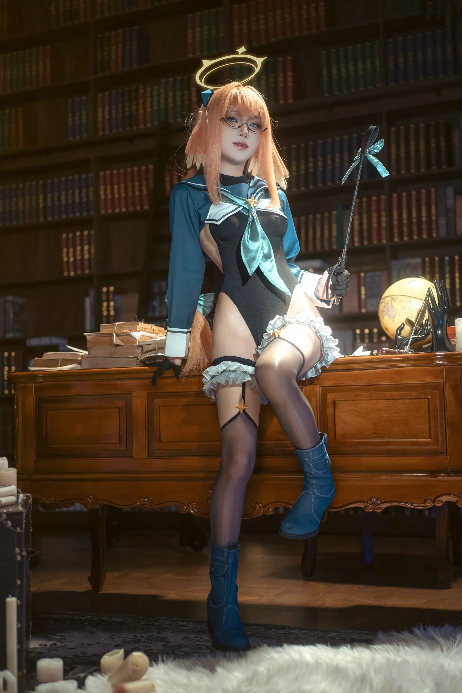 [Cosplay] 矢量鱼 蔚蓝档案 圆堂志美子