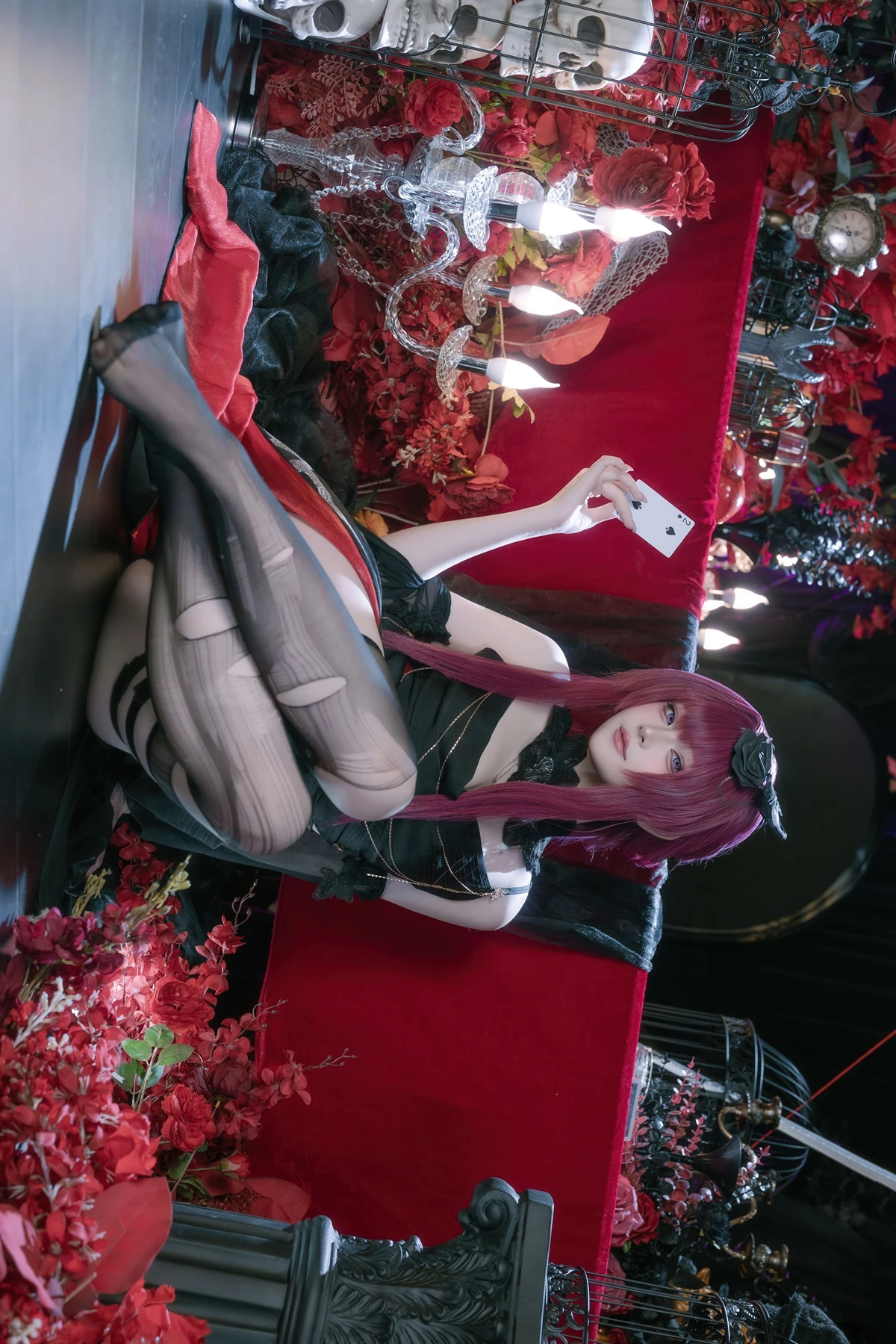 Cosplay 屿鱼 – 崩坏 星穹铁道 卡芙卡 缚月之夜