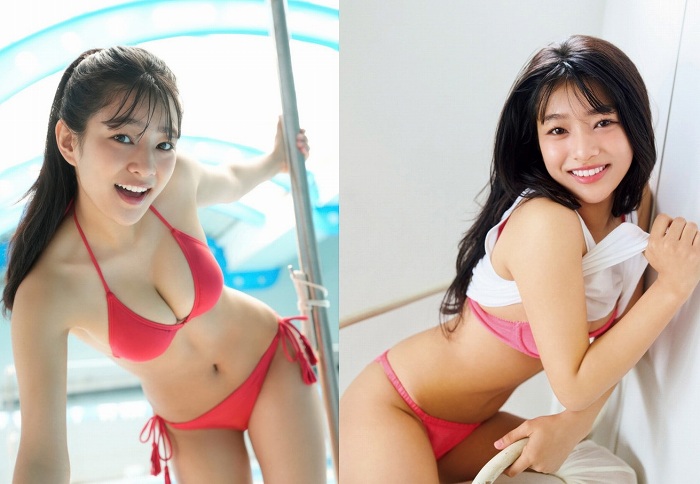 虹咲カリナ けっこう巨乳な水着グラビア画像！