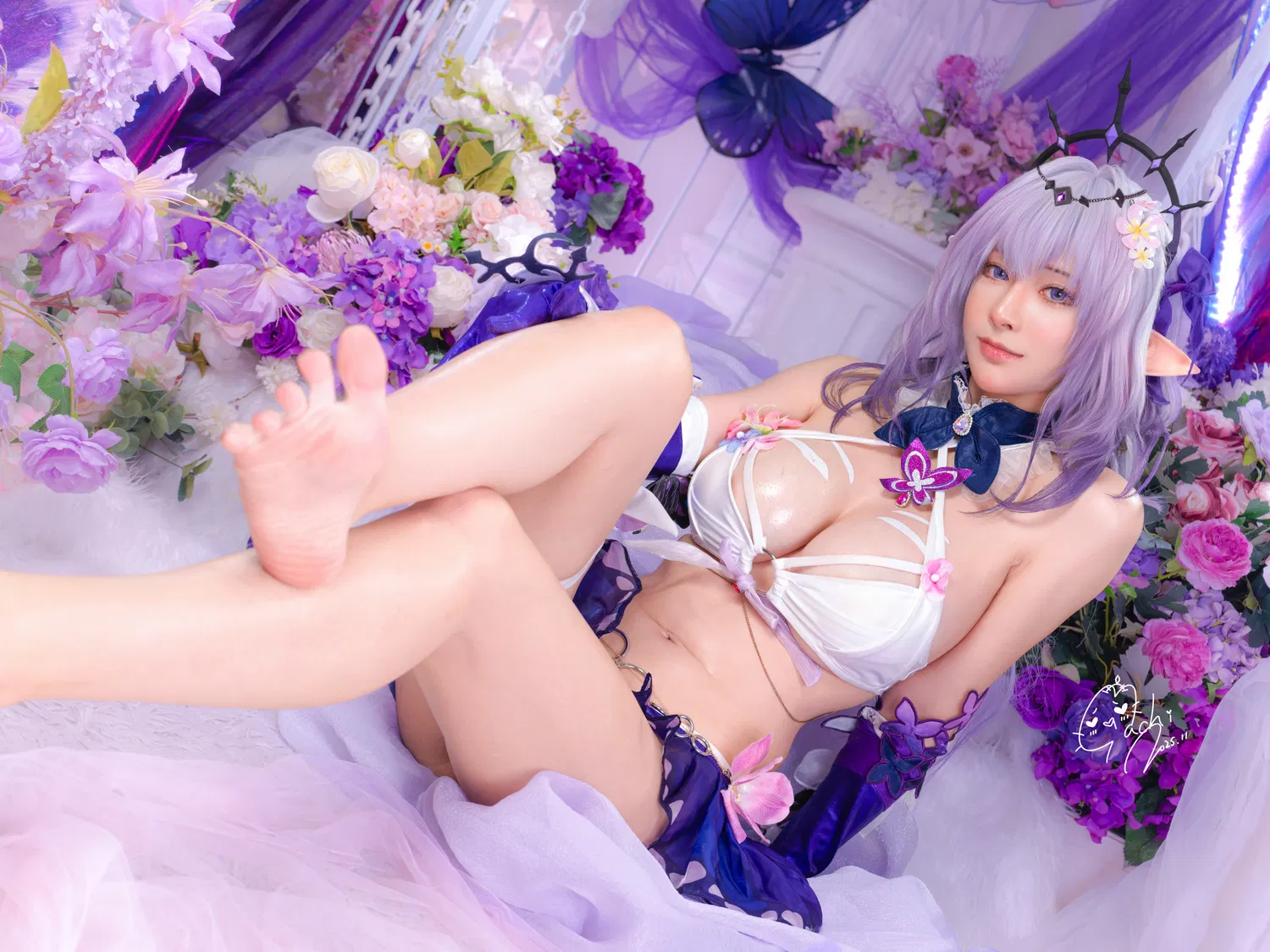 [Cosplay] Machi馬吉 ？？？？キャストリス水着？？？？聖女の裏の危ない姿？？？？第二弾