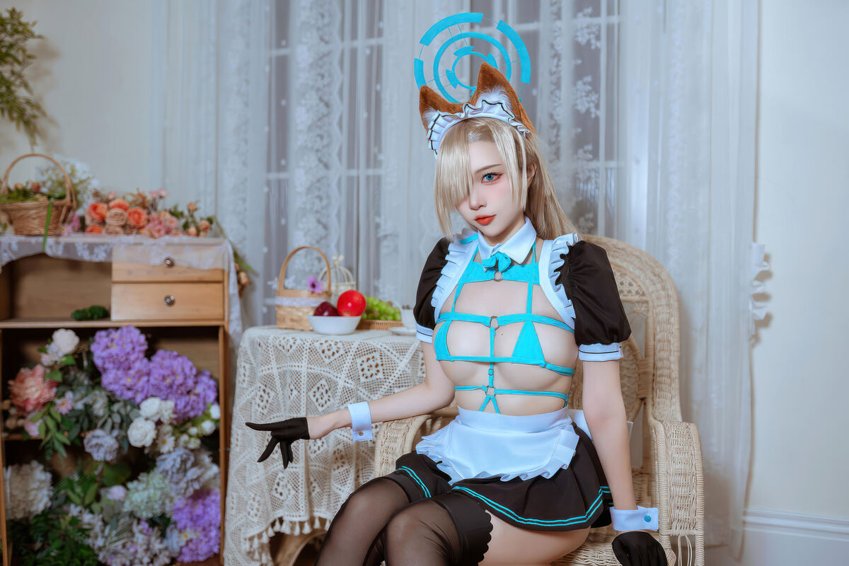 Coser@二佐Nisa - 蔚蓝档案 明日奈猫耳女仆