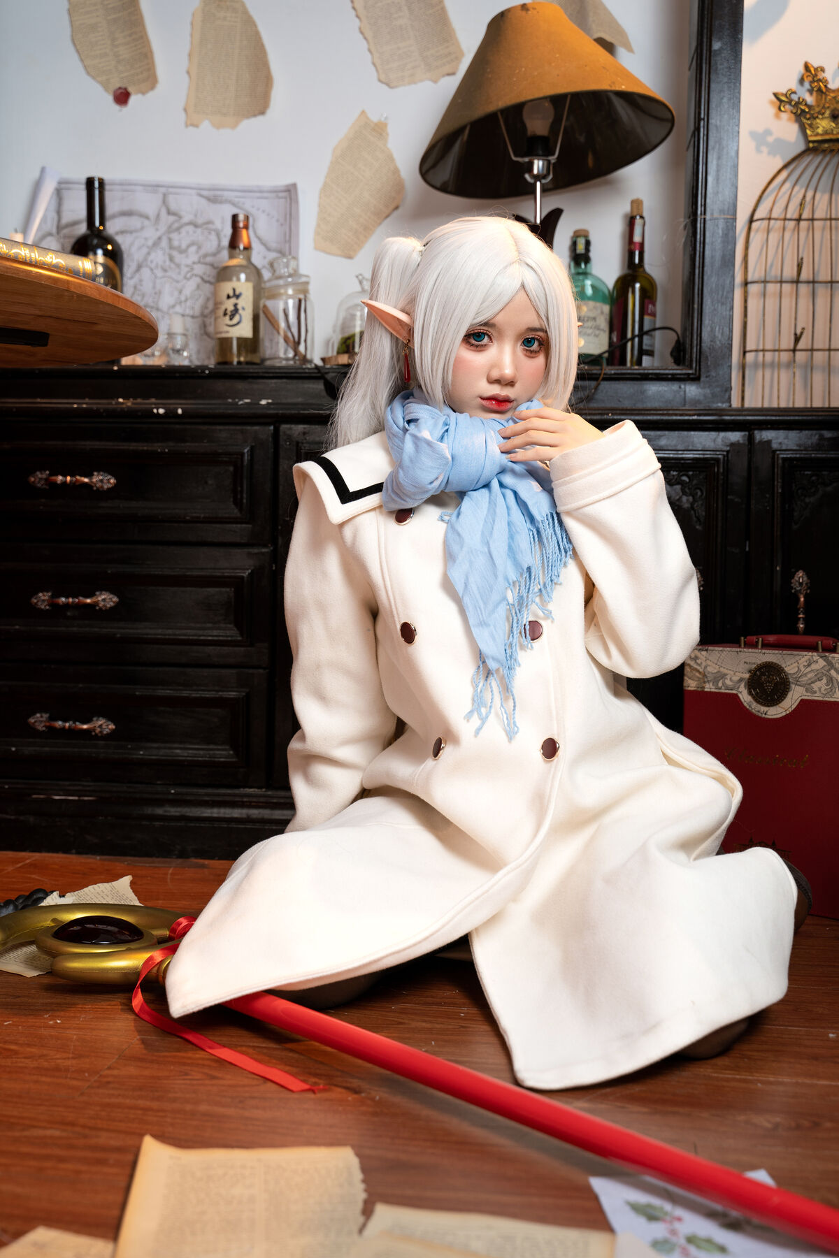 Coser@PoppaChan - Frieren Winter 芙莉莲·黑丝短靴冬装 S