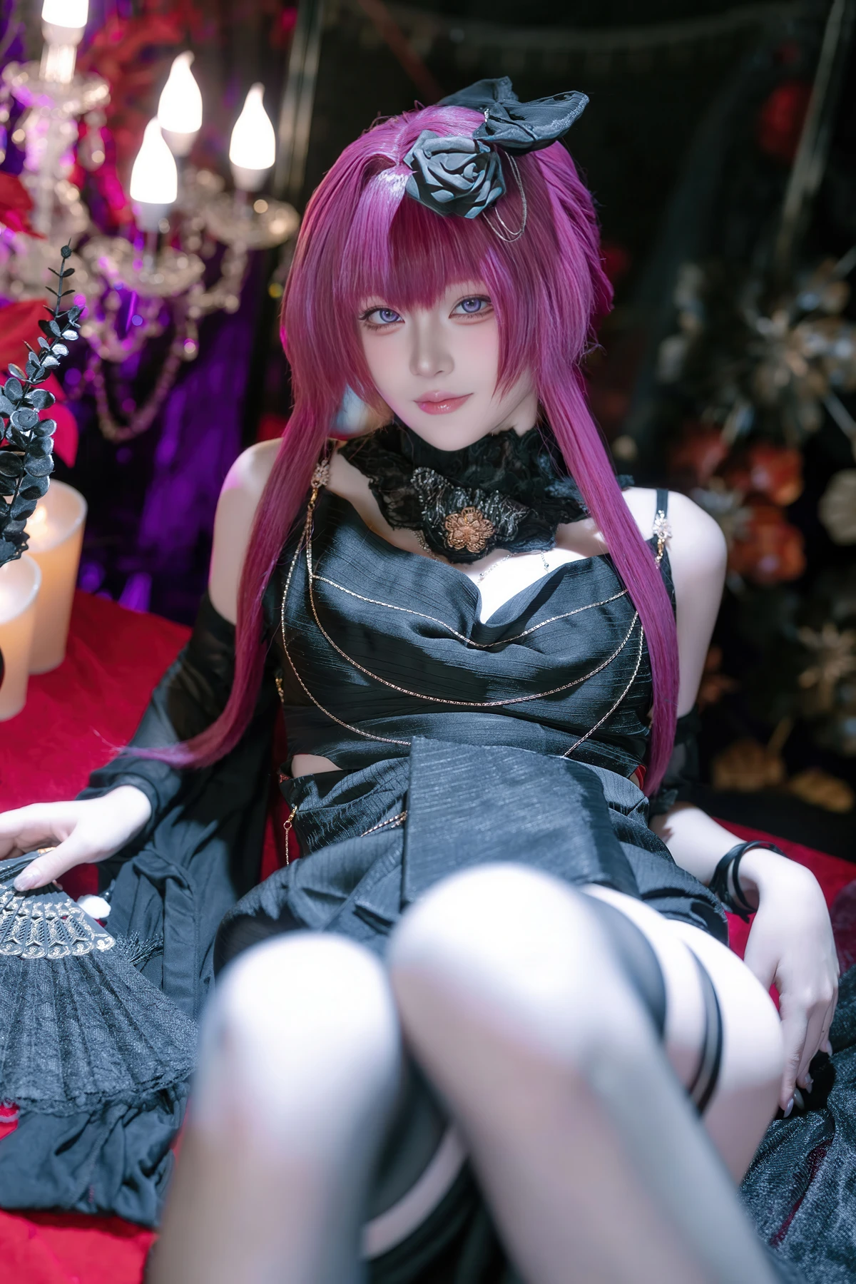 Cosplay 屿鱼 – 崩坏 星穹铁道 卡芙卡 缚月之夜