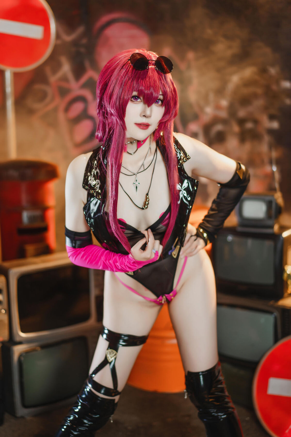 Coser@Natsuko夏夏子 - 崩坏·星穹铁道 卡芙卡 朋克同人