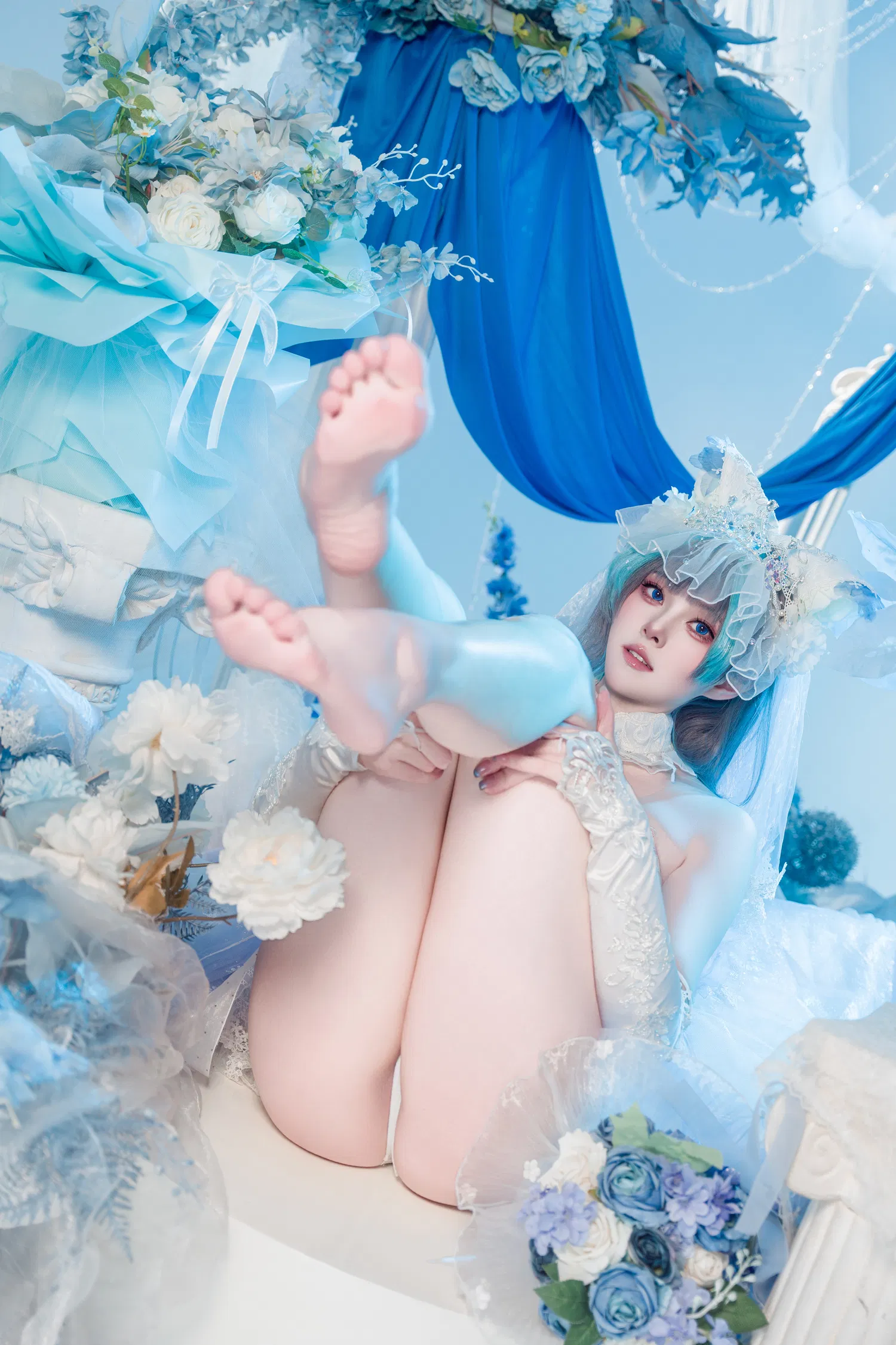 [Cosplay] Natsuko夏夏子 碧蓝航线 柴郡婚纱