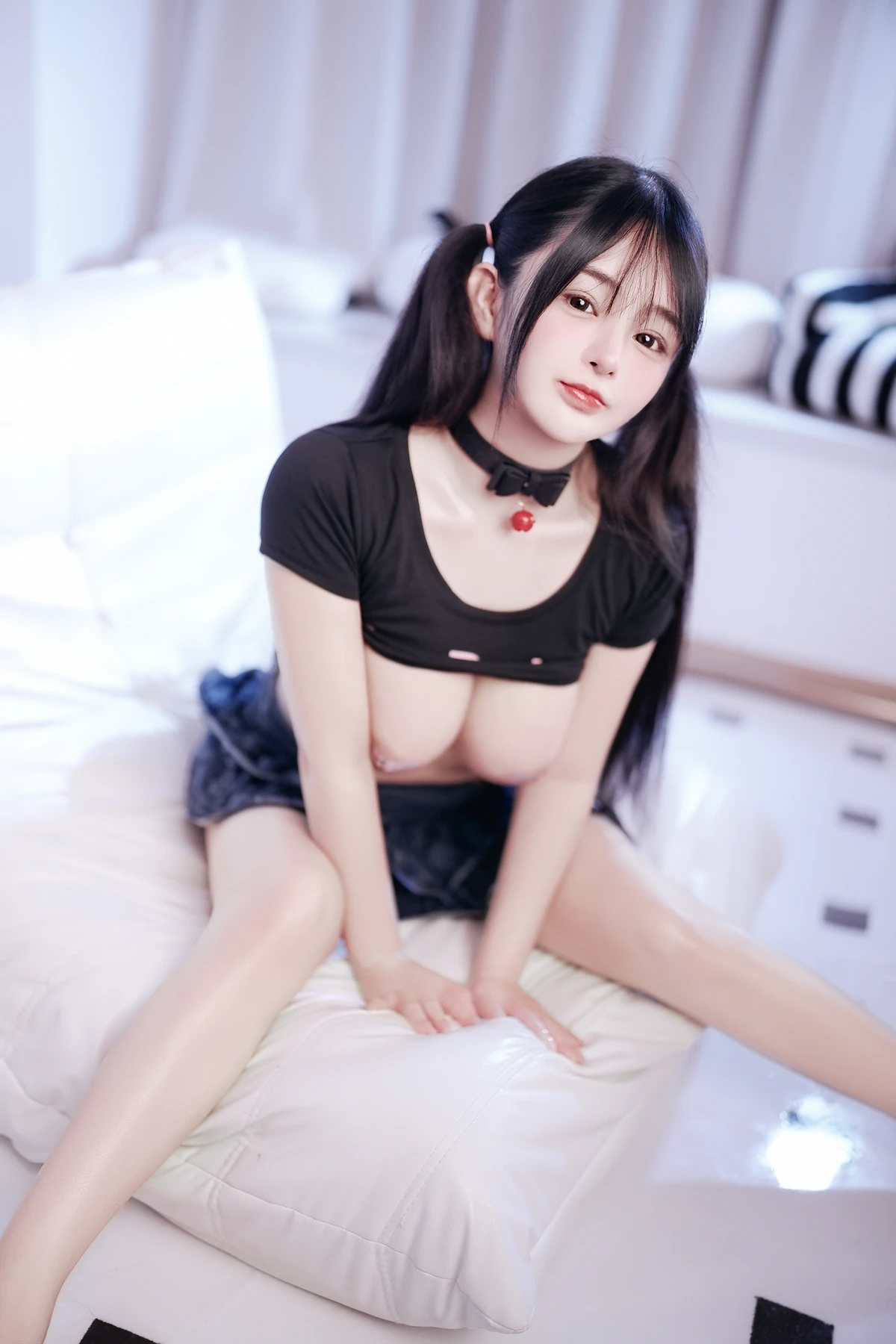 Cosplay 桜井宁宁 – 黑色上衣 Set.01