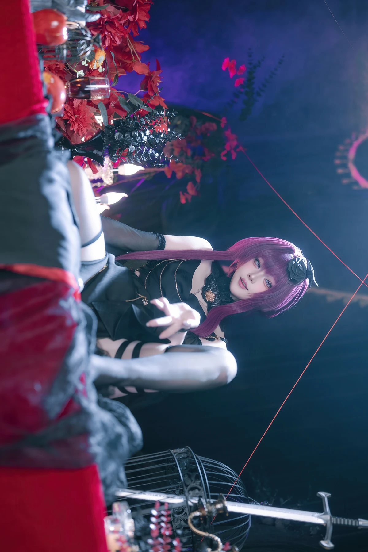 Cosplay 屿鱼 – 崩坏 星穹铁道 卡芙卡 缚月之夜