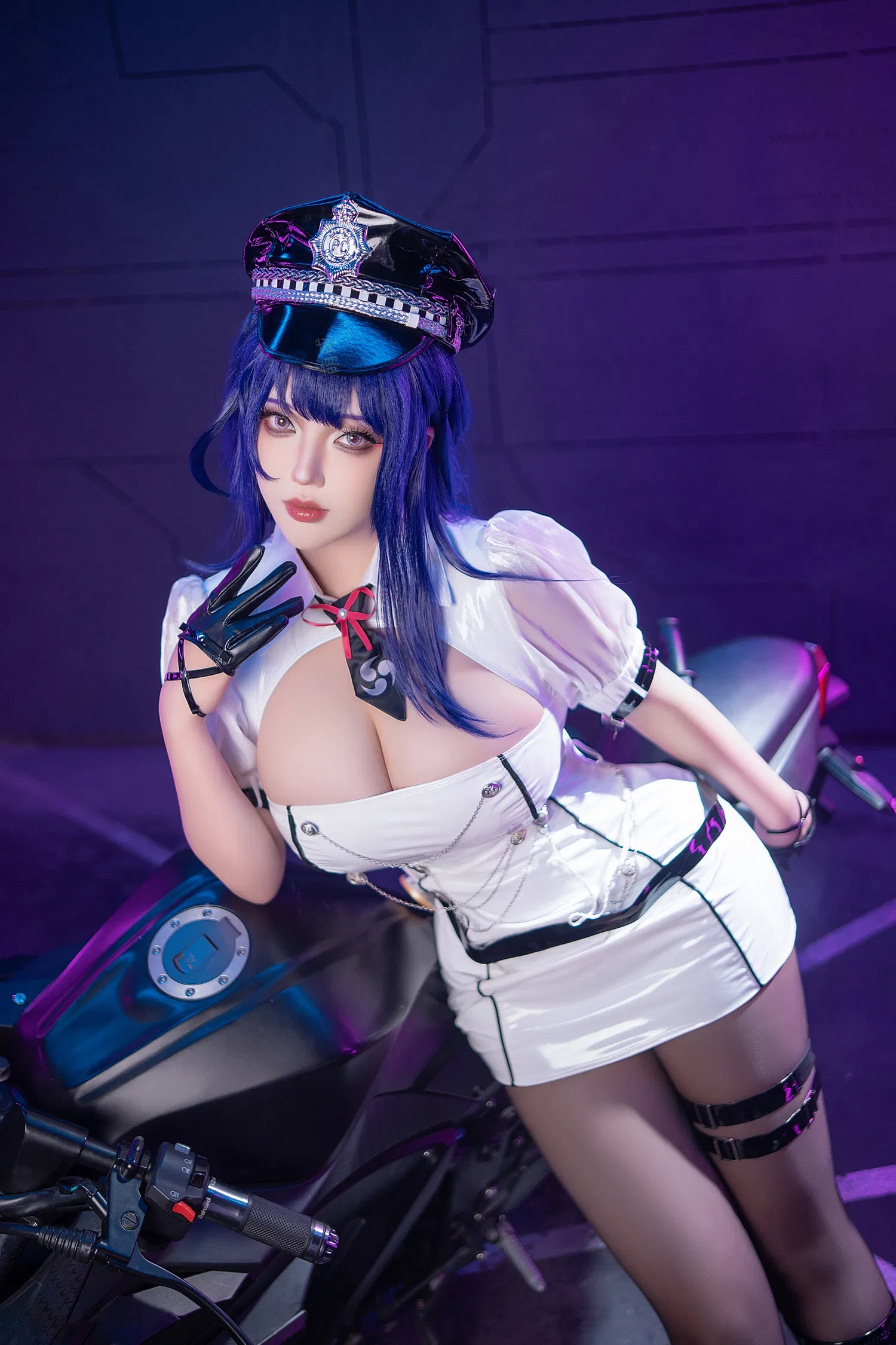 [Cosplay] 菌烨tako - 原神 雷电将军赛车