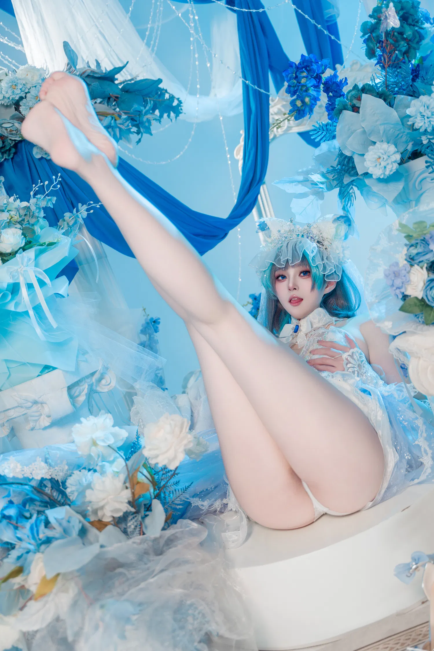 [Cosplay] Natsuko夏夏子 碧蓝航线 柴郡婚纱