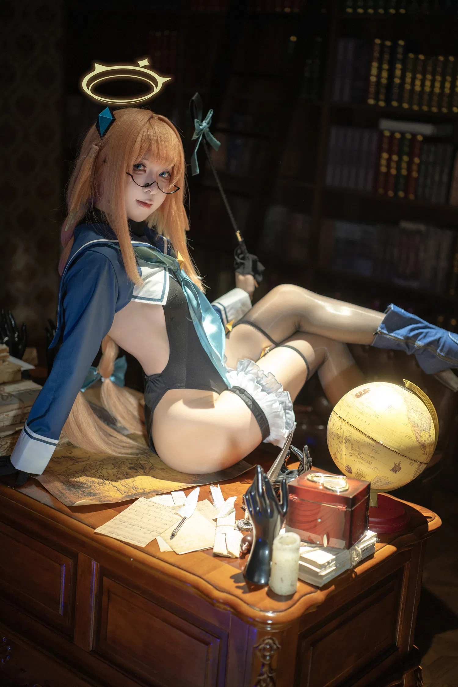 [Cosplay] 矢量鱼 蔚蓝档案 圆堂志美子