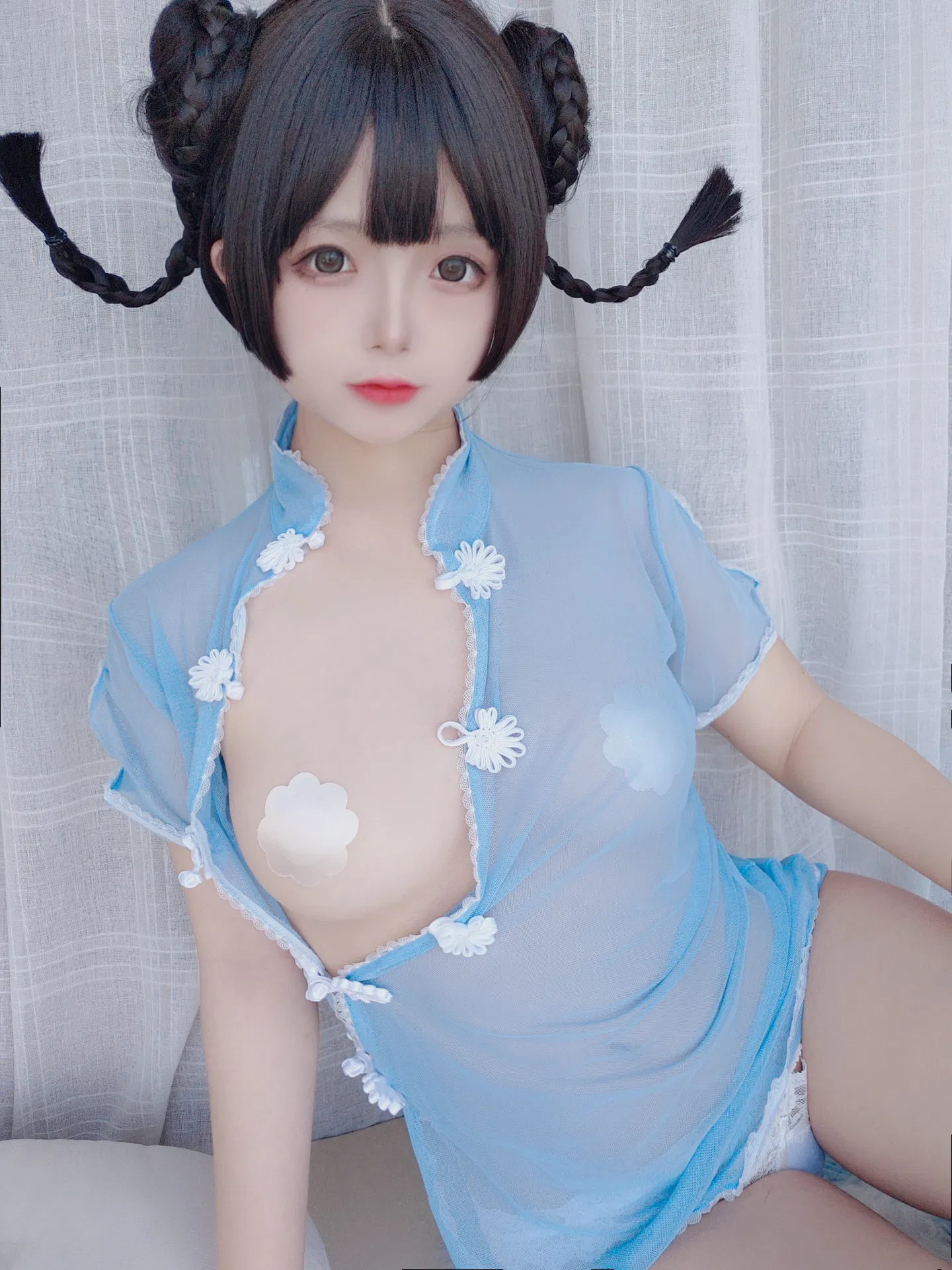[Cosplay] 日奈娇 透明旗袍自拍