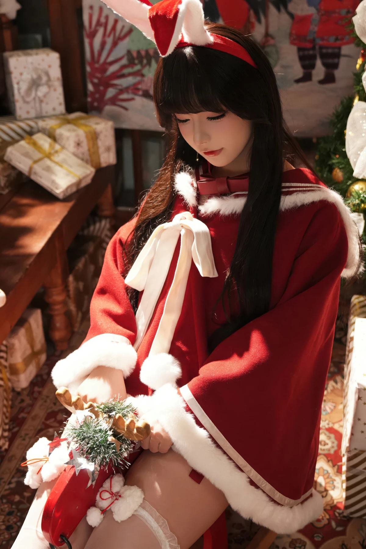 Cosplay Yuuhui玉汇 – 圣诞节特辑 告白夜 Set.01