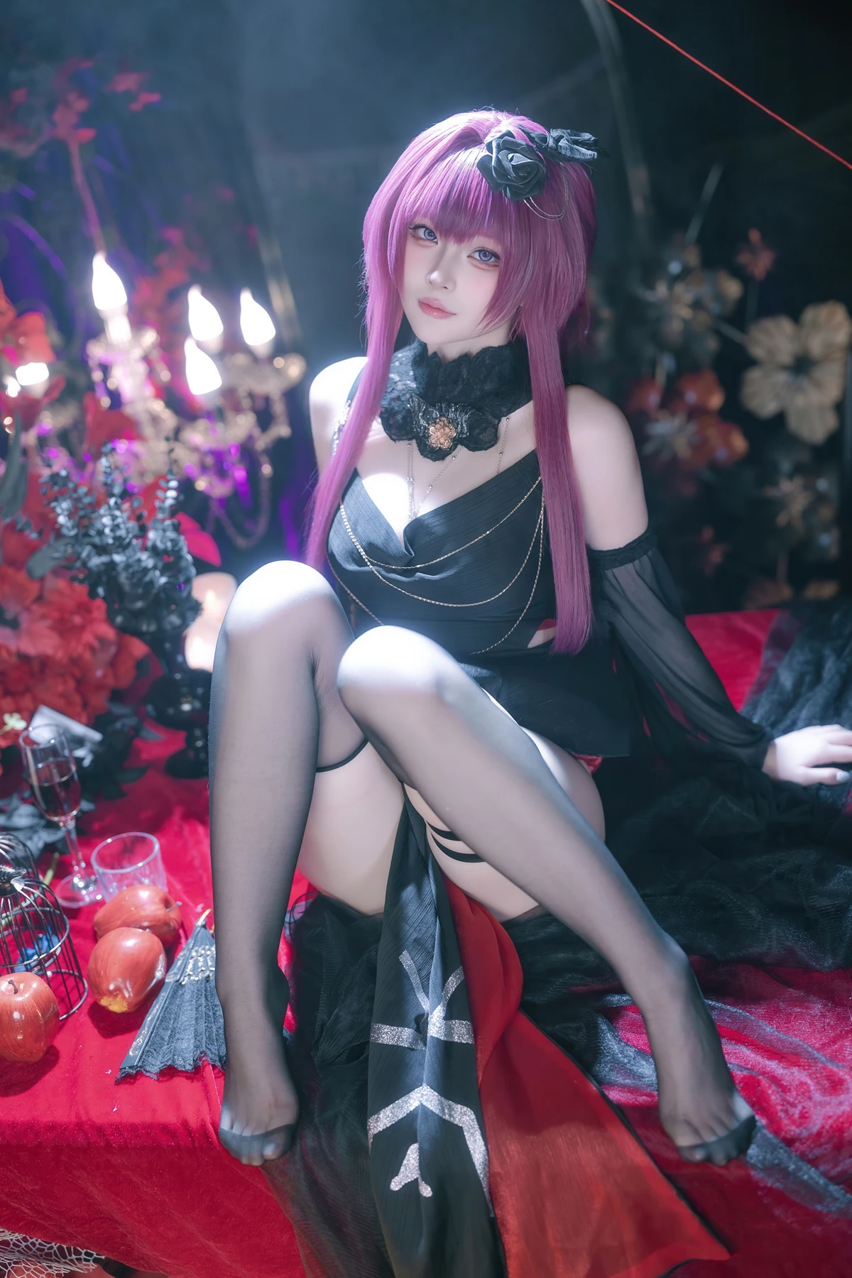 Cosplay 屿鱼 – 崩坏 星穹铁道 卡芙卡 缚月之夜