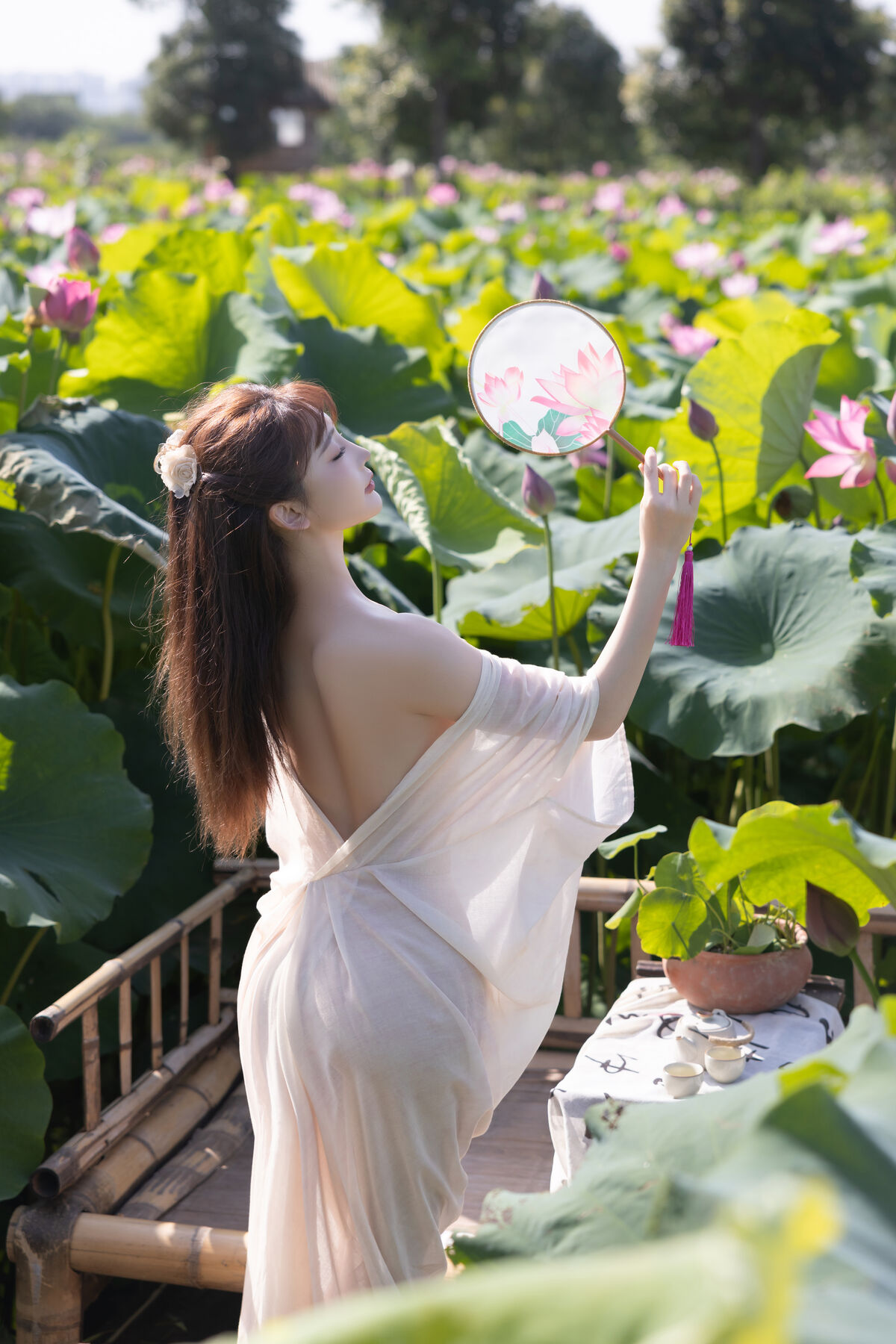 内购无水印 Lu Xuan Xuan 陆萱萱 - 秀人网模特 荷花 Part02