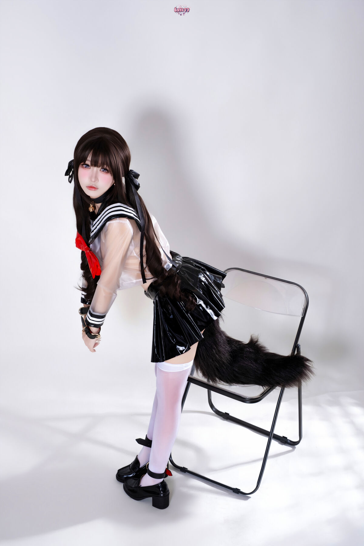 Coser@柒柒要乖哦 - 兽尾透明JK Part01