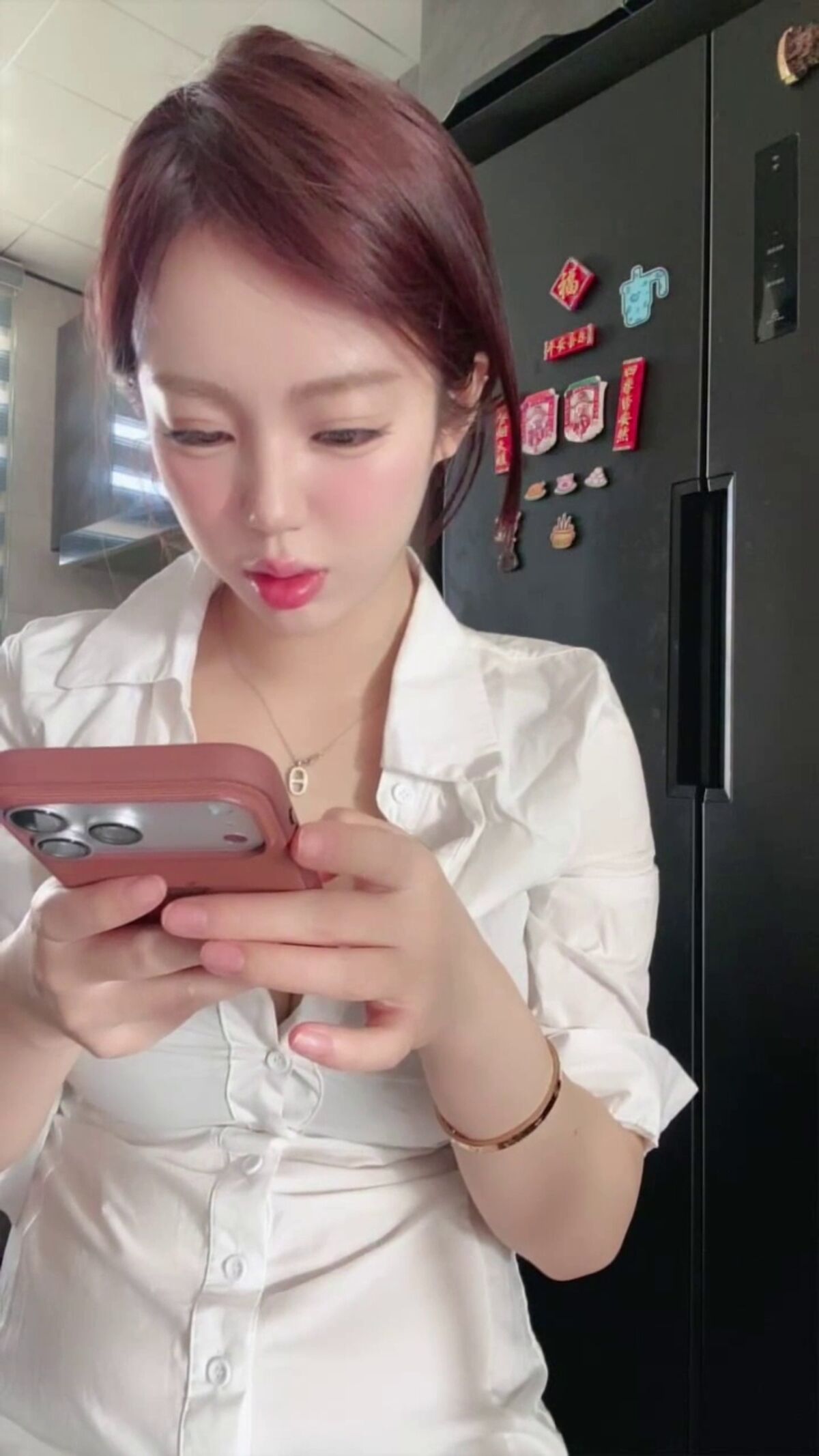 Mei Mei Zi Ya 美美子Ya - 多彩随缘播外围 上下真空诱惑 道具喷水秀 02