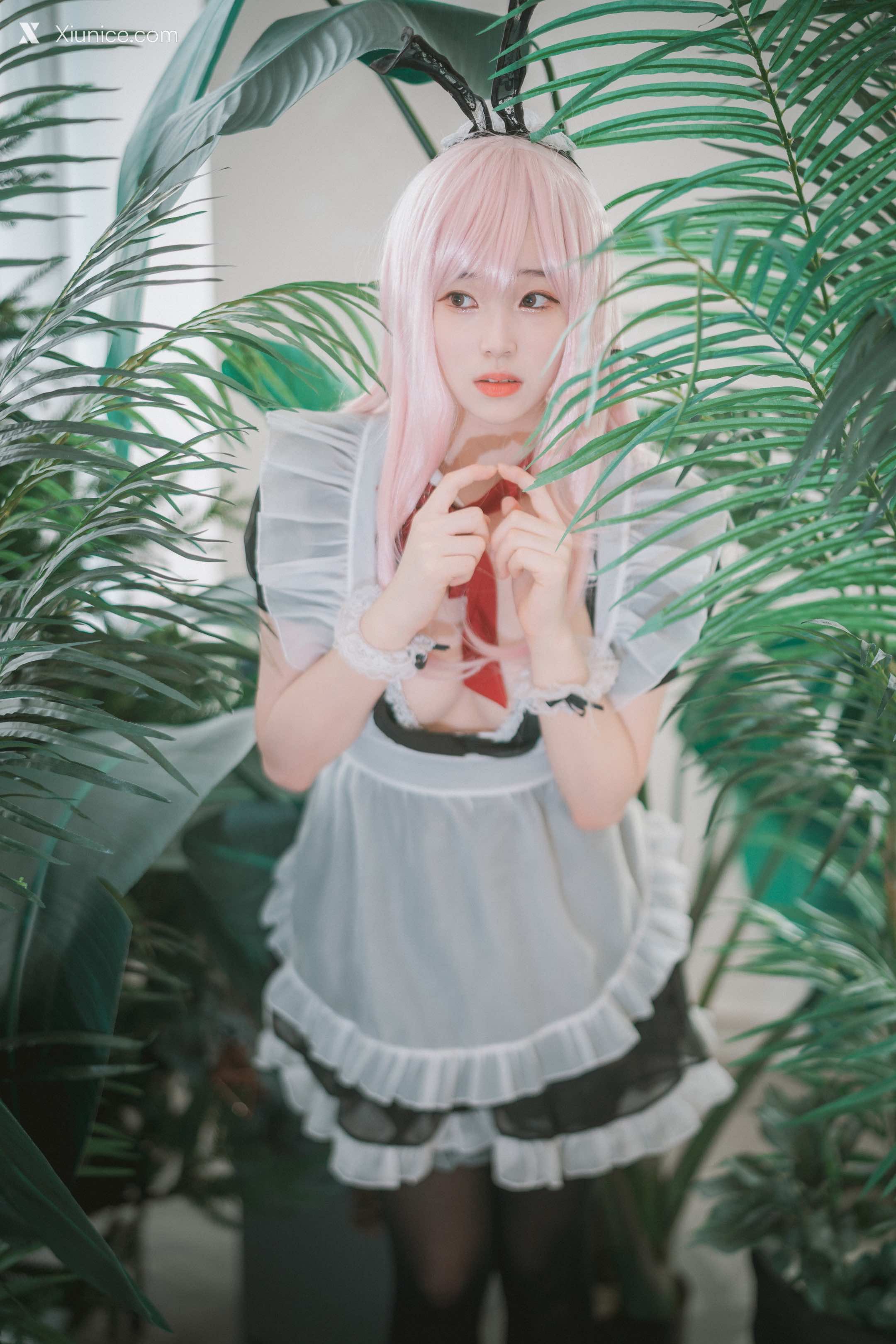 DJAWA Photo – Bambi (밤비) – Sheer Bunny Maid 4K