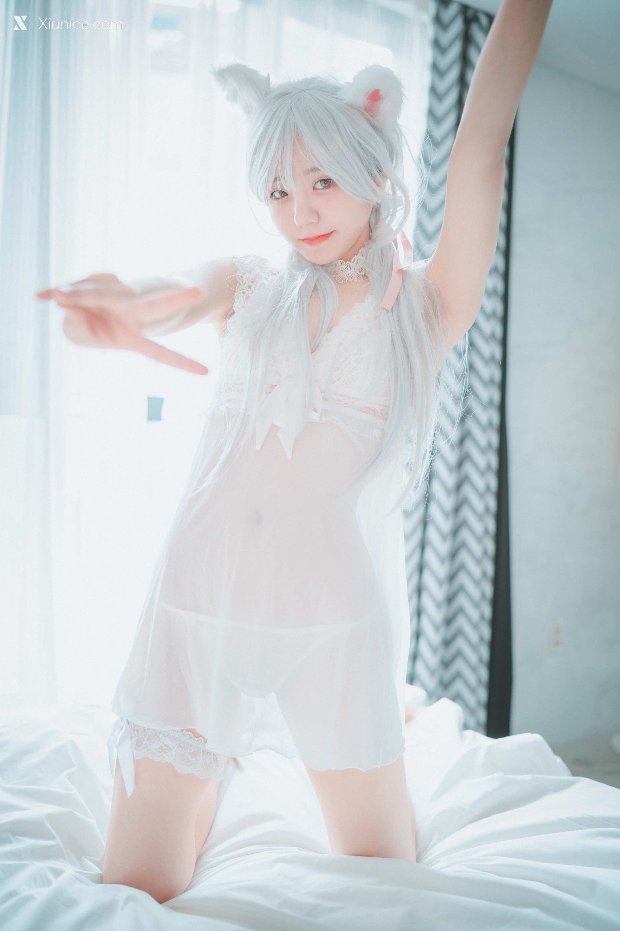 DJAWA Photo – Jeong Jenny (정제니) – Schwarz und Wei Katzenmädchen (Full Ver) 4K