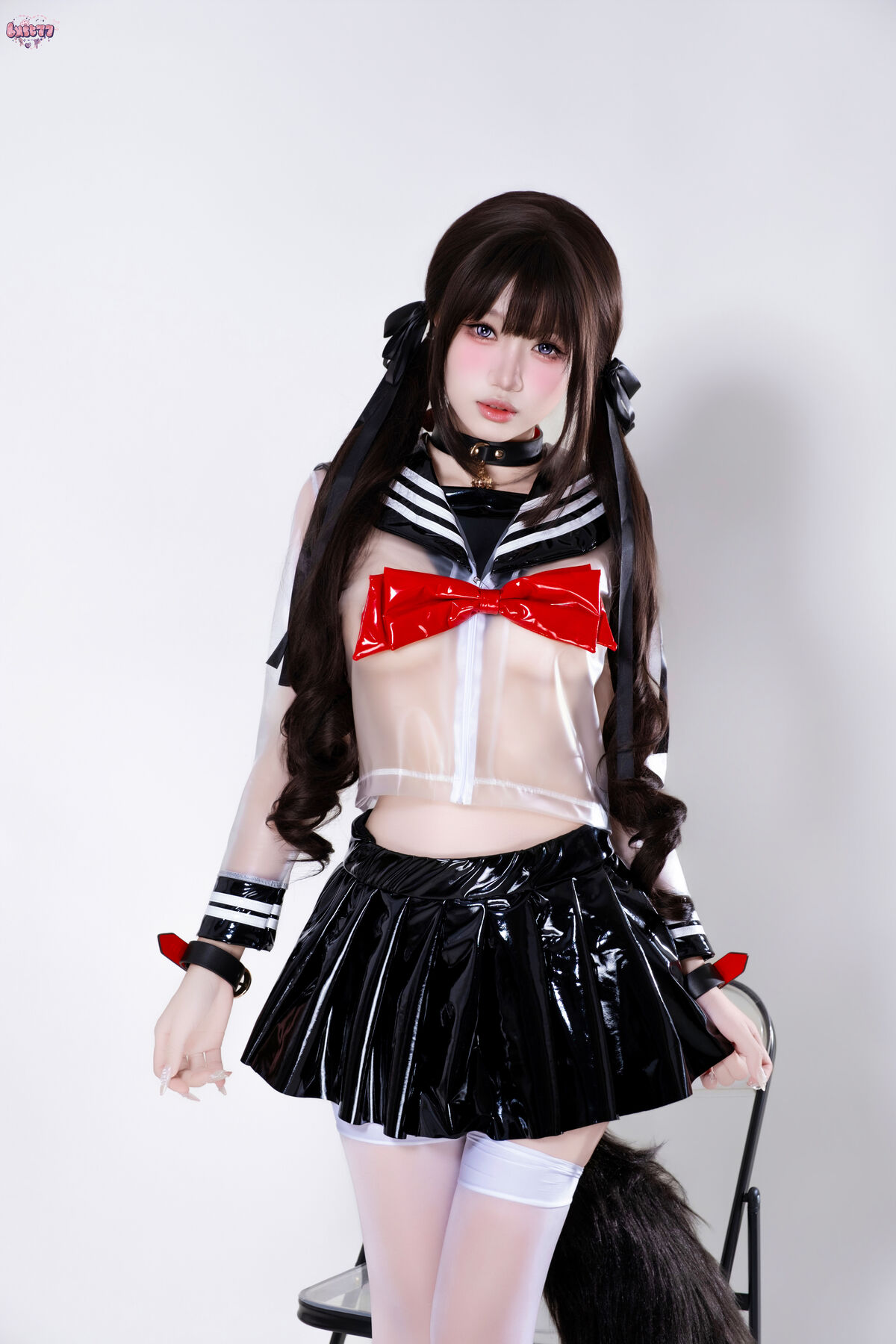 Coser@柒柒要乖哦 - 兽尾透明JK Part01