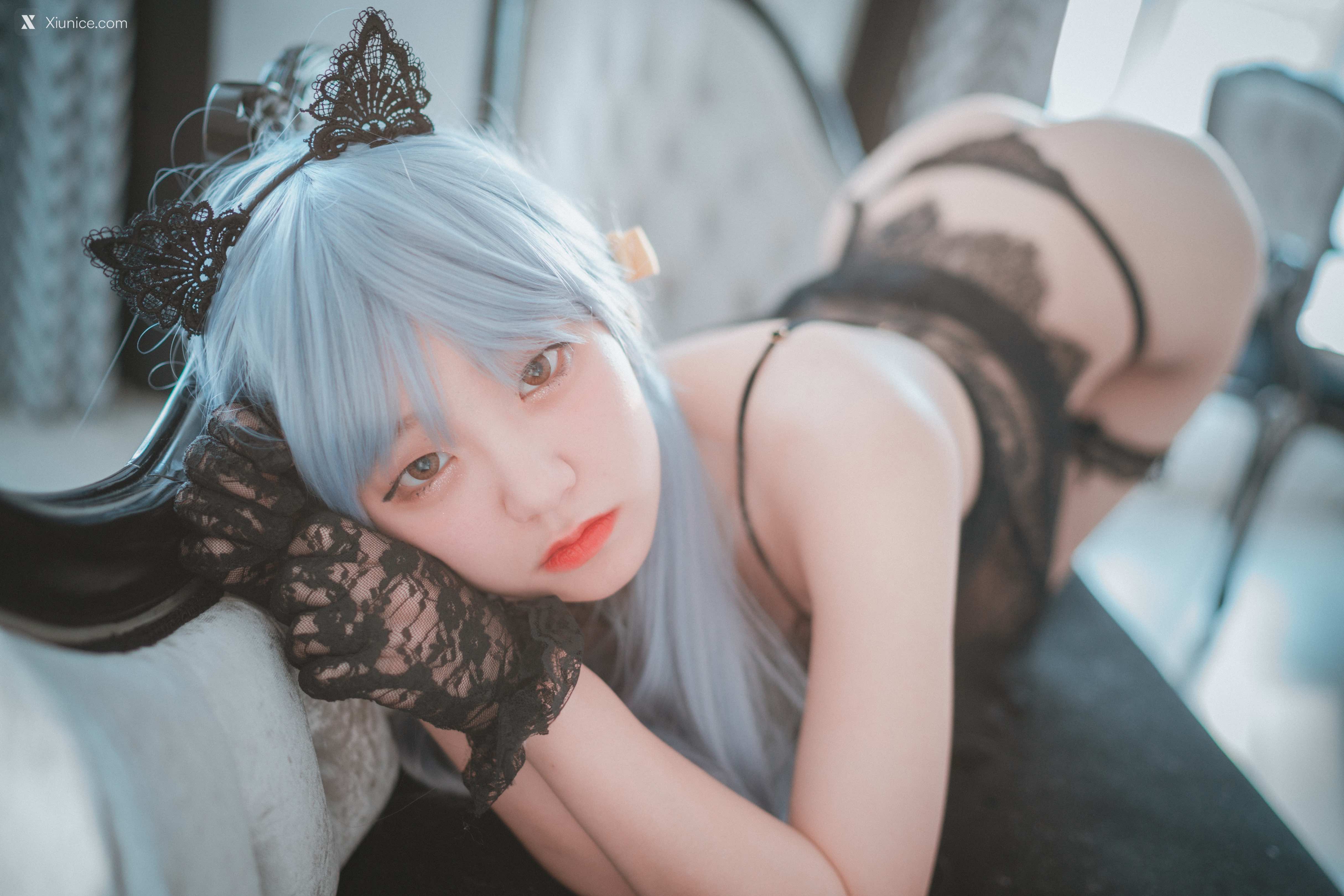 DJAWA Photo – Jeong Jenny (정제니) – Schwarz und Wei Katzenmädchen (Full Ver) 4K