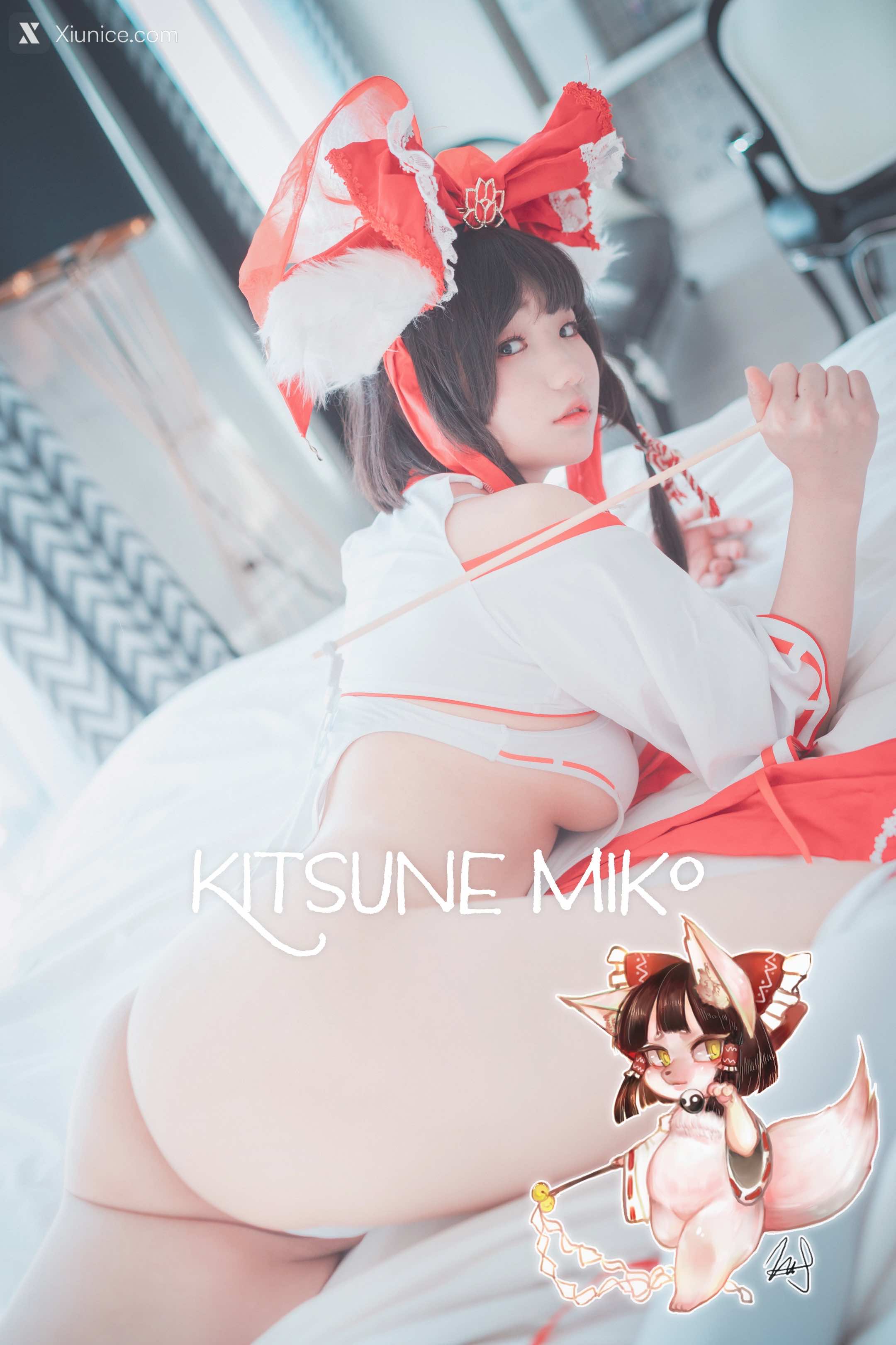 DJAWA Photo – Mimmi (밈미) – Kitsune Miko (A ver) 4K