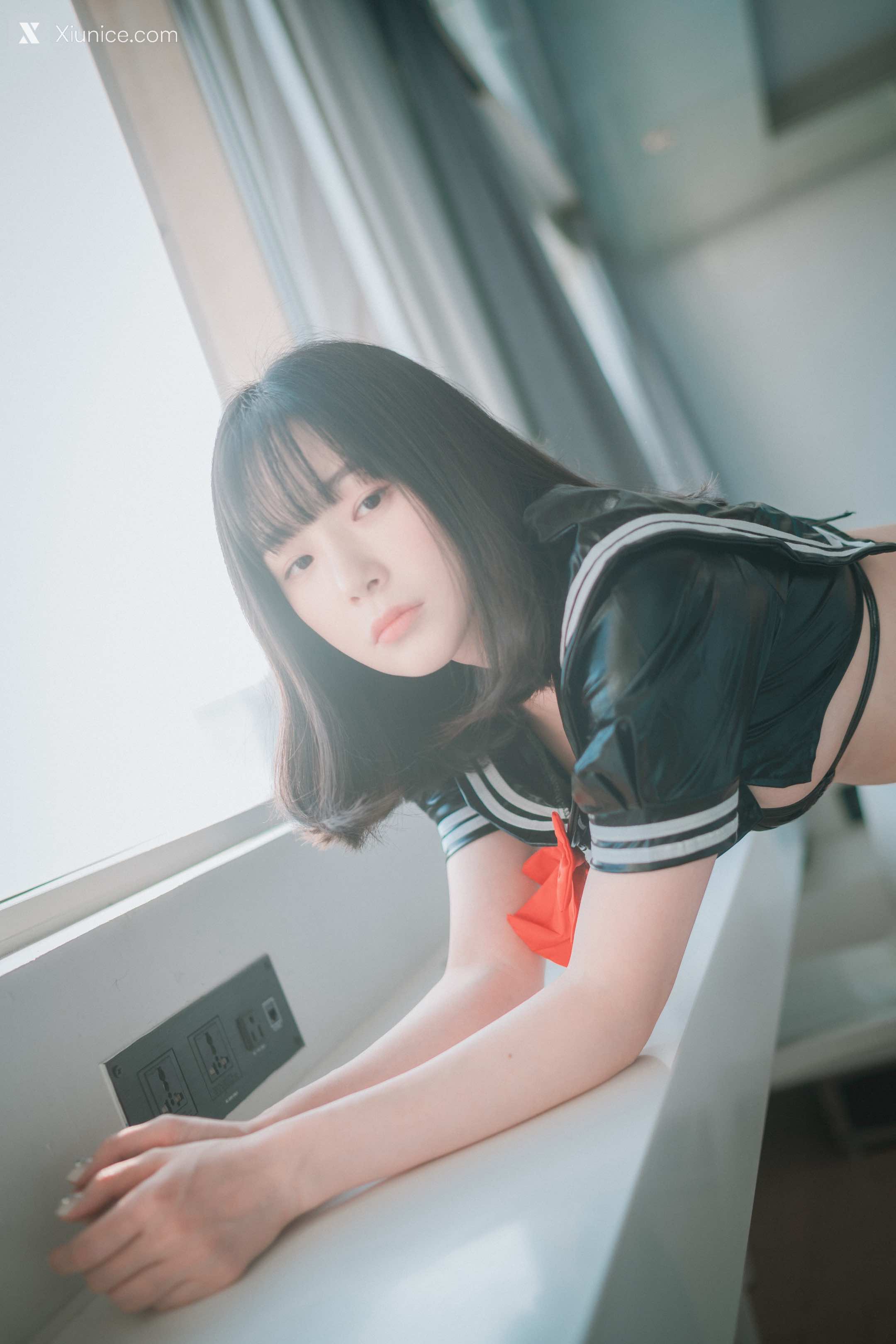 DJAWA Photo – Pia (피아) – Leather Black Schoolgirl 4K