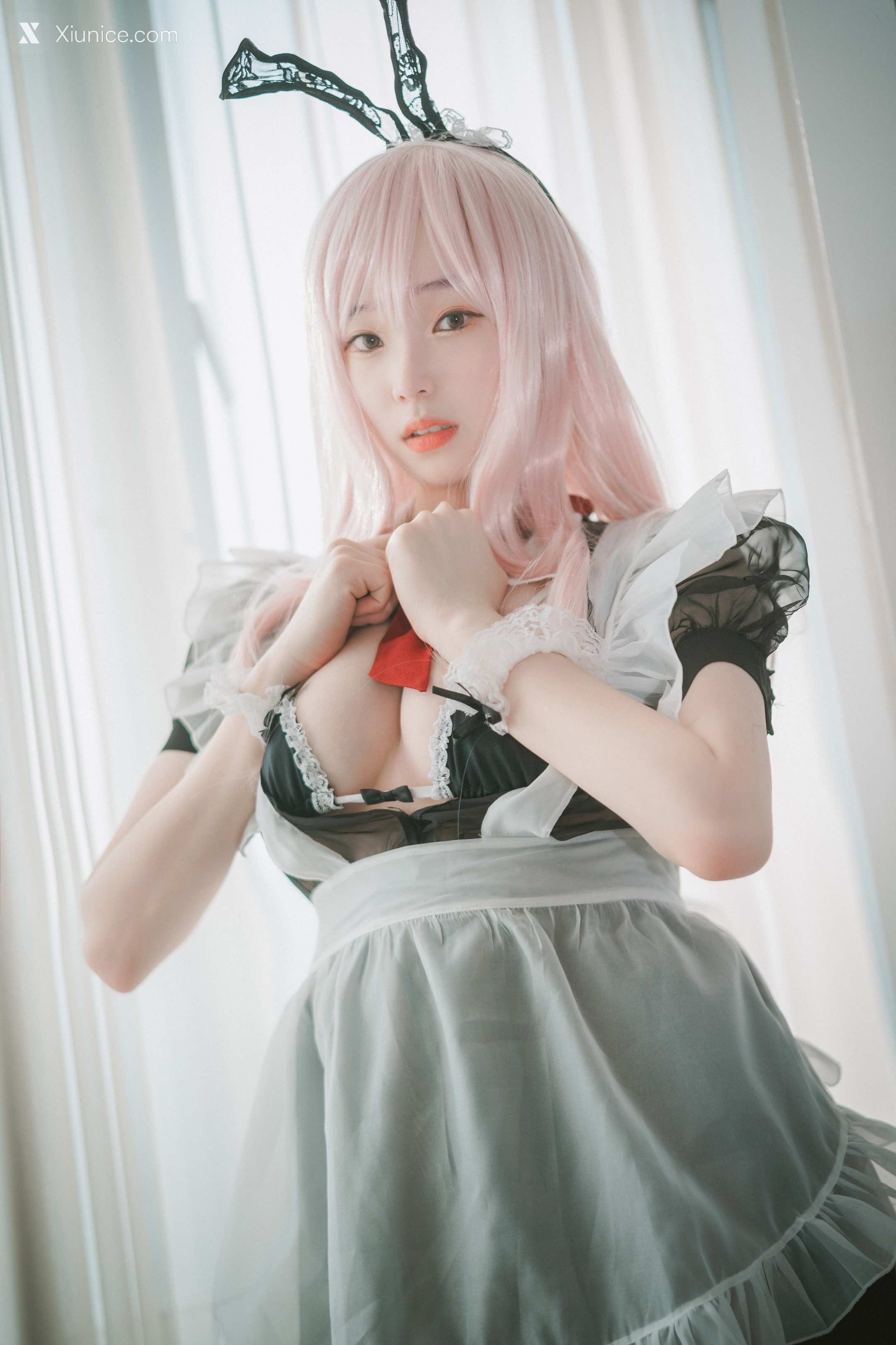 DJAWA Photo – Bambi (밤비) – Sheer Bunny Maid 4K