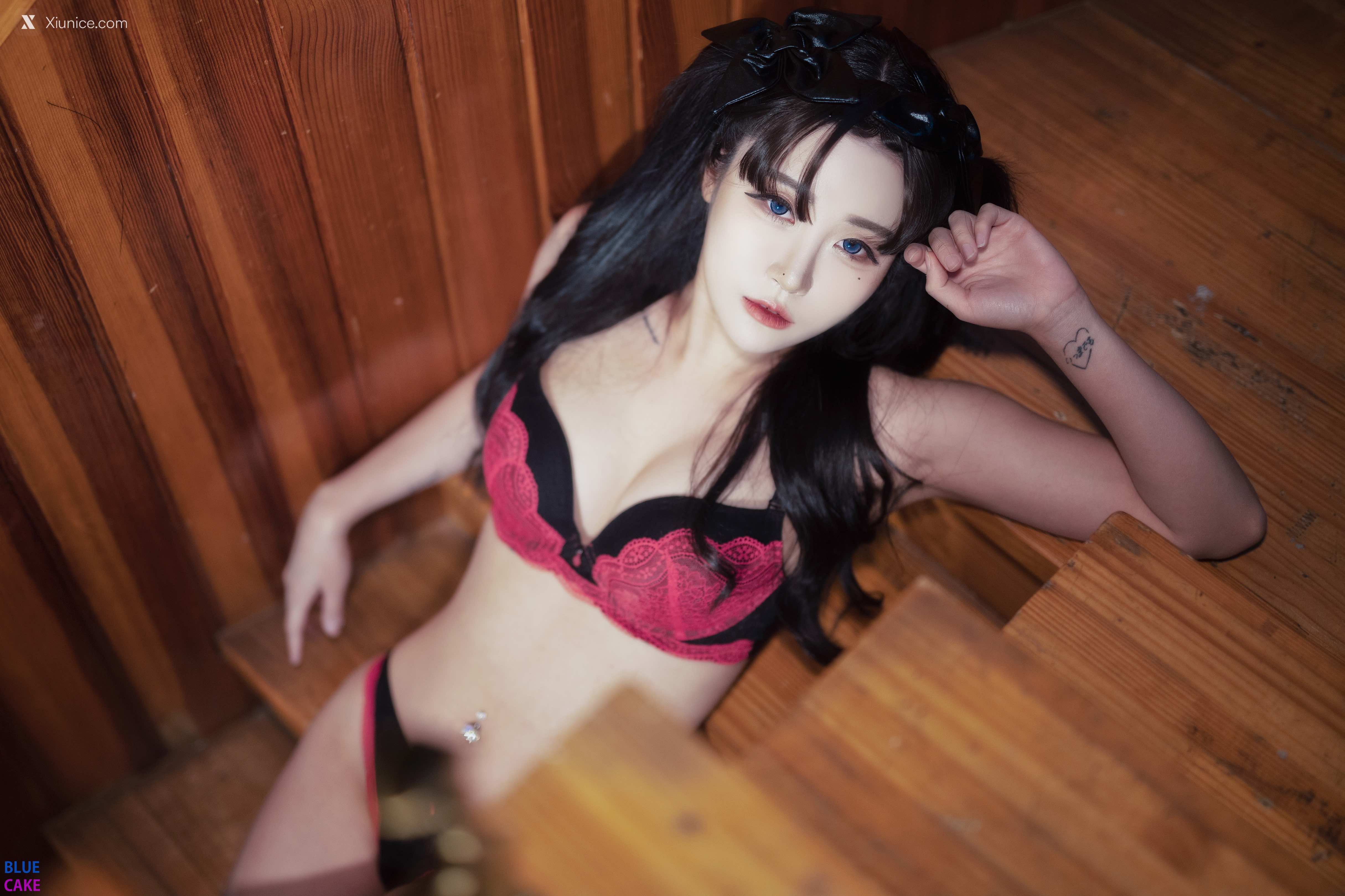 BLUECAKE Bomi (보미) & Zia (지아) – Fate Saber x Thosaka Rin – Lingerie.Ver 4K