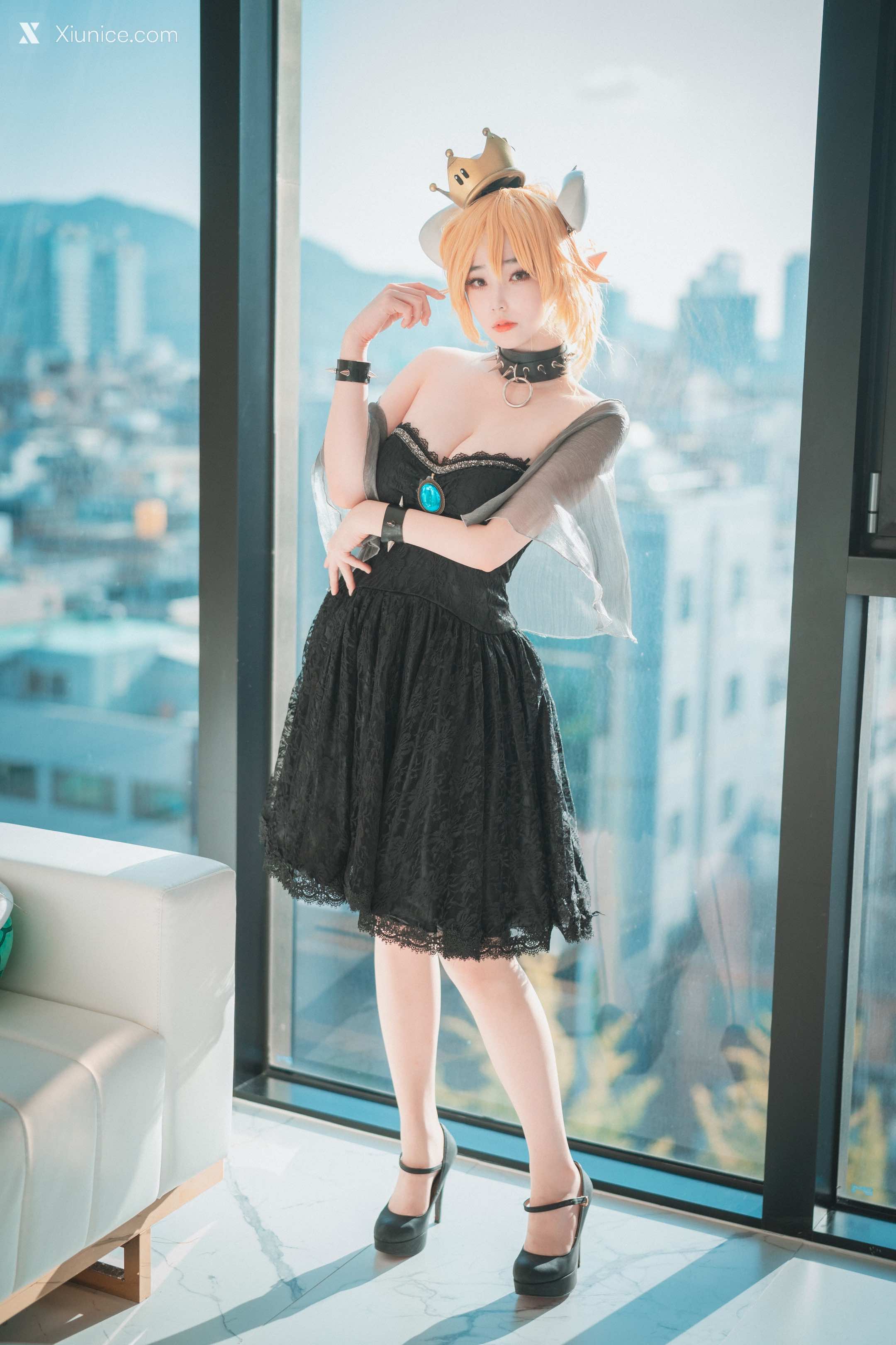 DJAWA Photo – Bambi (밤비) – Halloween with Bowsette (Super Mario Bros.) 4K