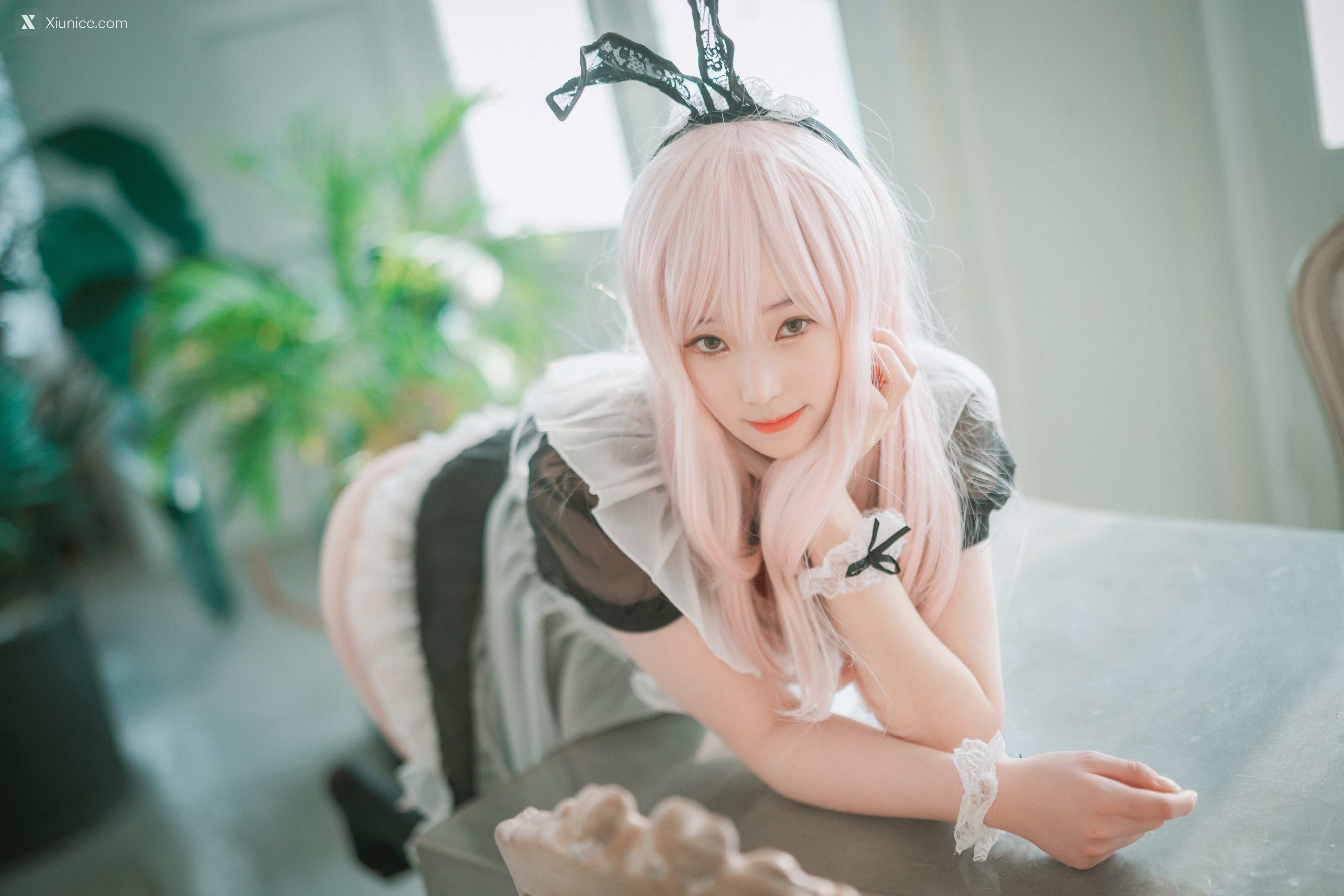 DJAWA Photo – Bambi (밤비) – Sheer Bunny Maid 4K