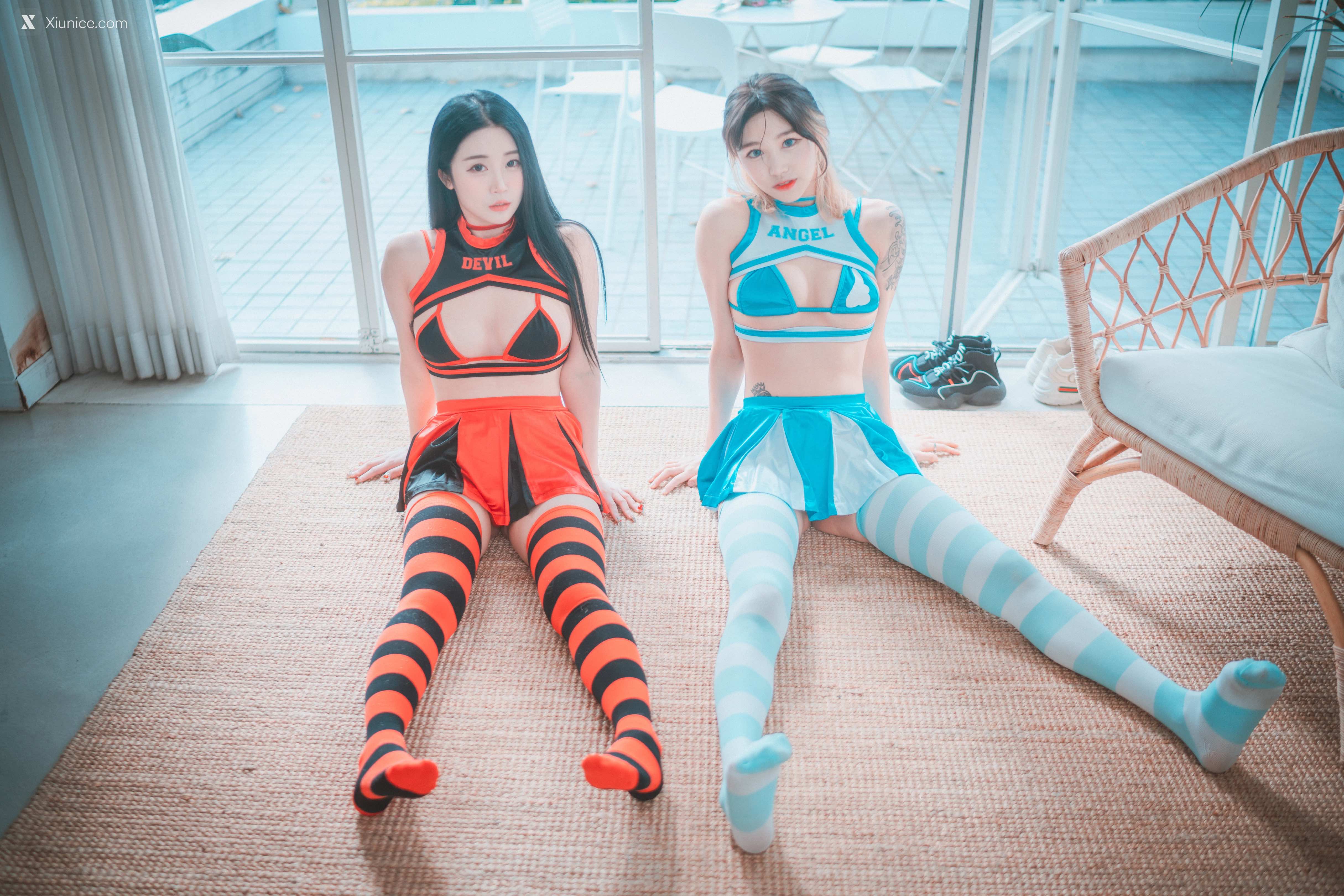 DJAWA Photo – Tae Ri (태리) & Bomi (보미) – “Devil 666 & Angel 777” 4K