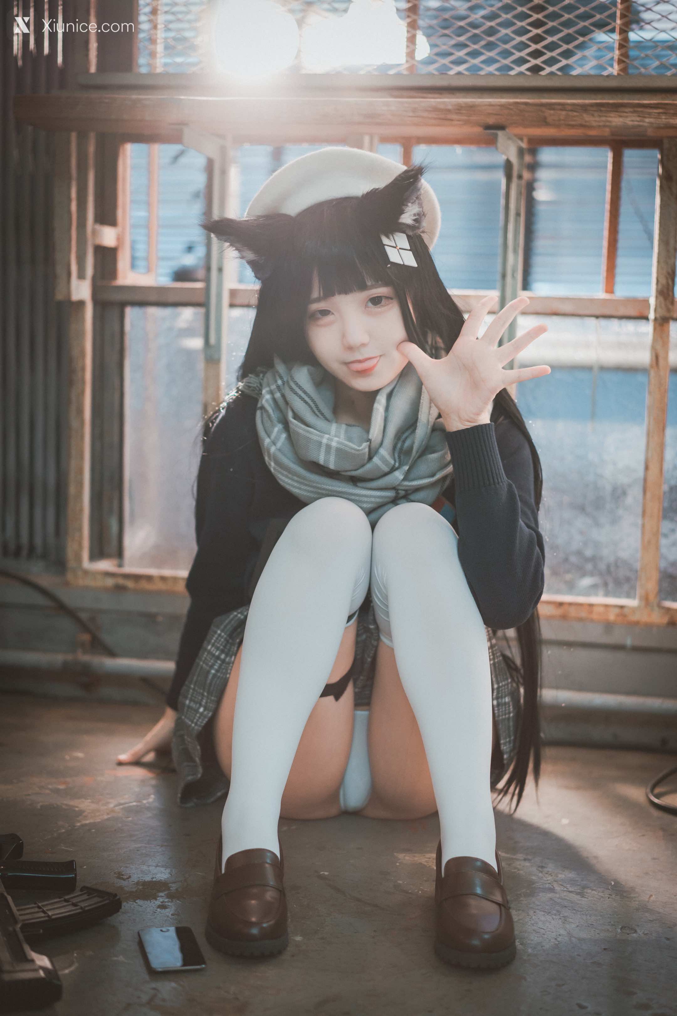 DJAWA Photo – Jeong Jenny (정제니) – “Girls’ Frontline – Type 95 (Pure White Graduation ver.)” 4K