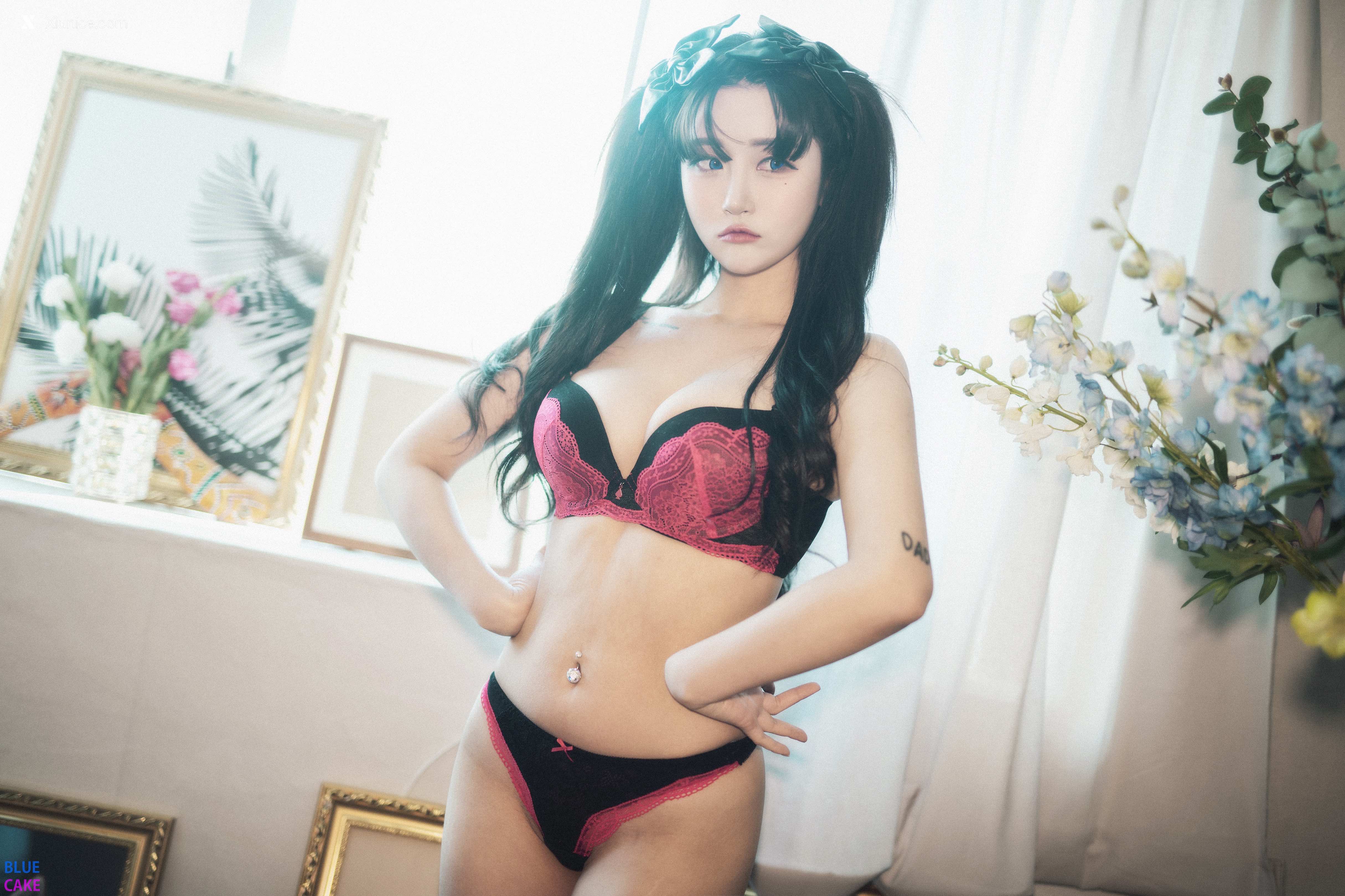 BLUECAKE Bomi (보미) & Zia (지아) – Fate Saber x Thosaka Rin – Lingerie.Ver 4K