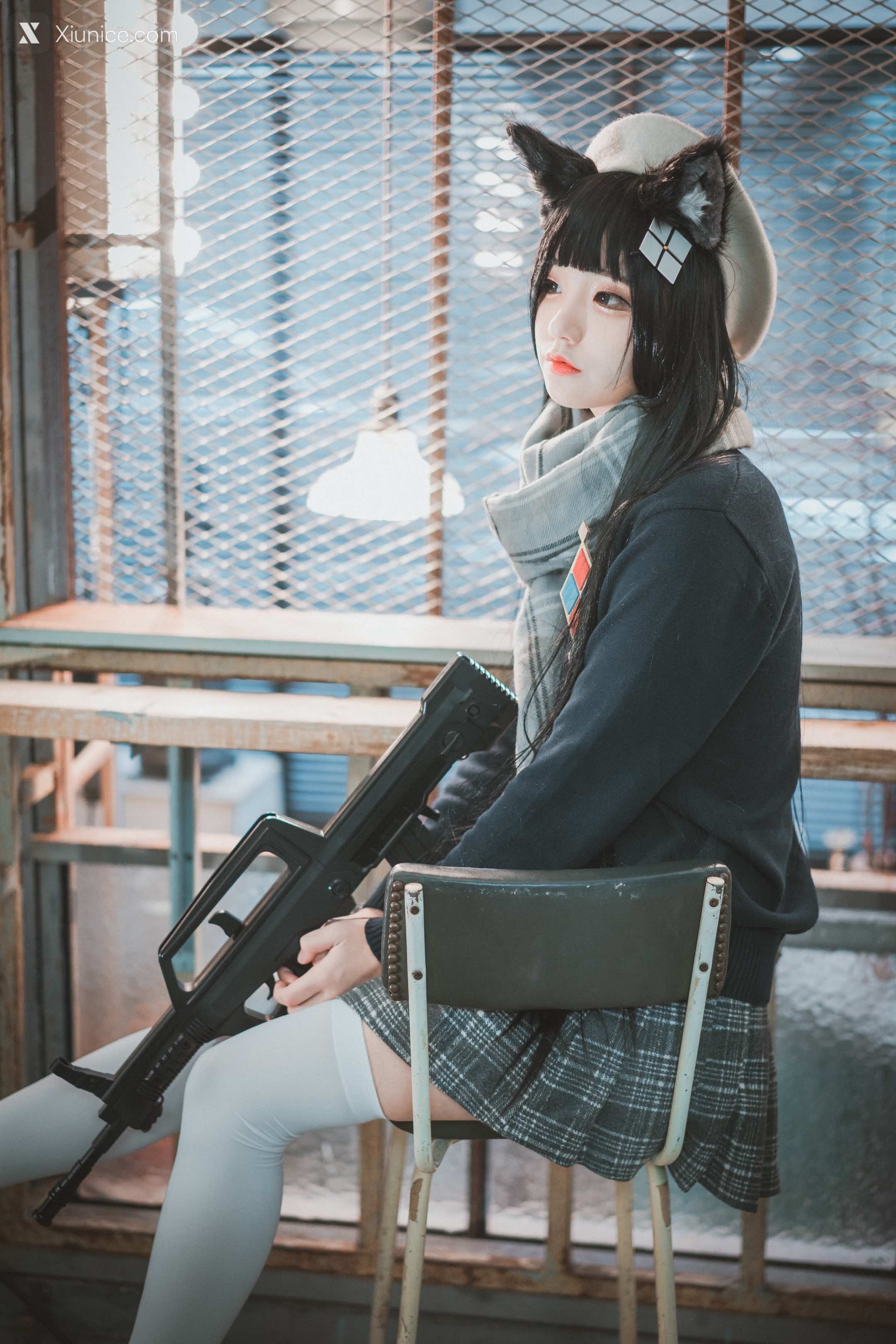 DJAWA Photo – Jeong Jenny (정제니) – “Girls’ Frontline – Type 95 (Pure White Graduation ver.)” 4K