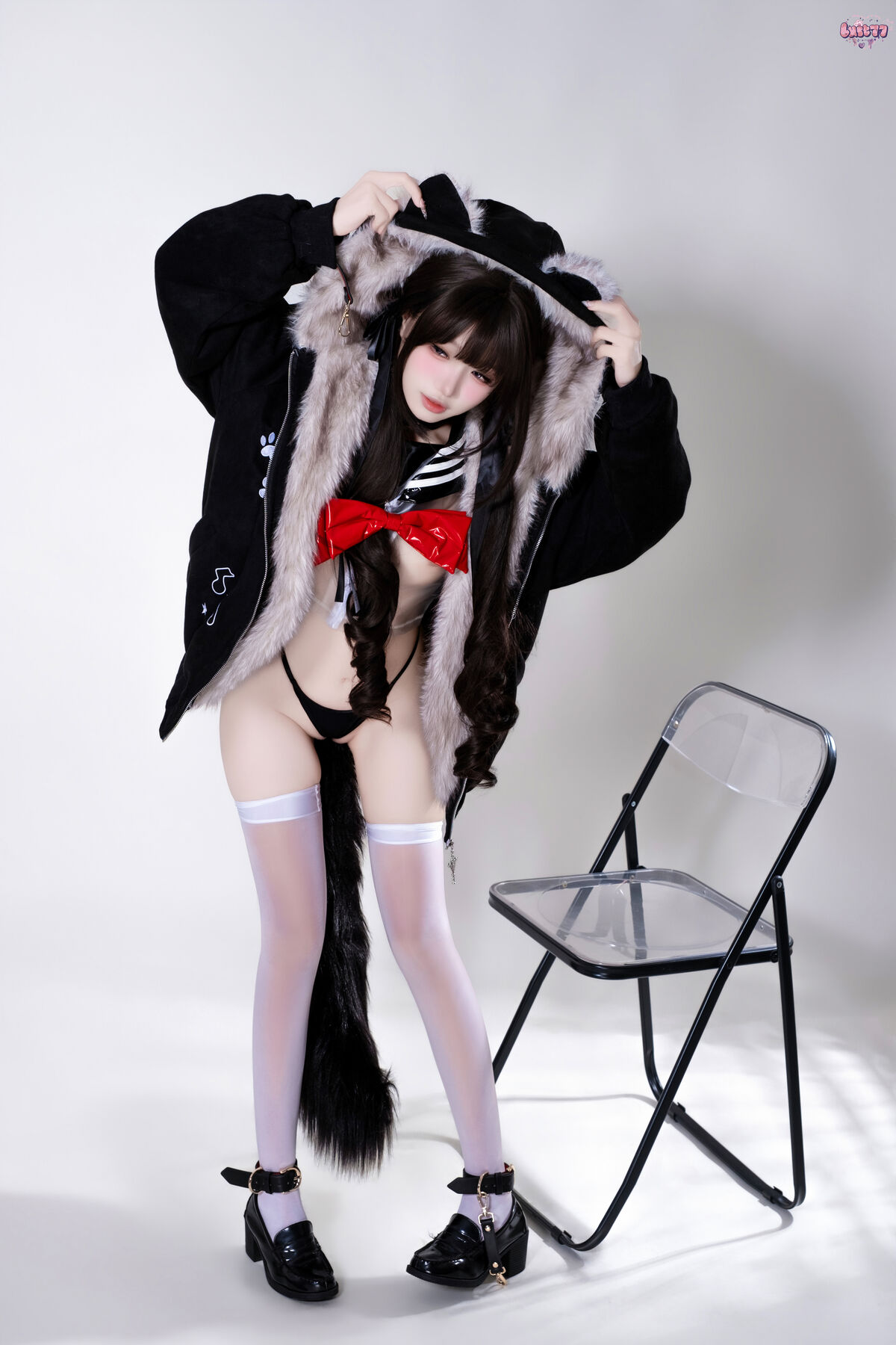 Coser@柒柒要乖哦 - 兽尾透明JK Part02