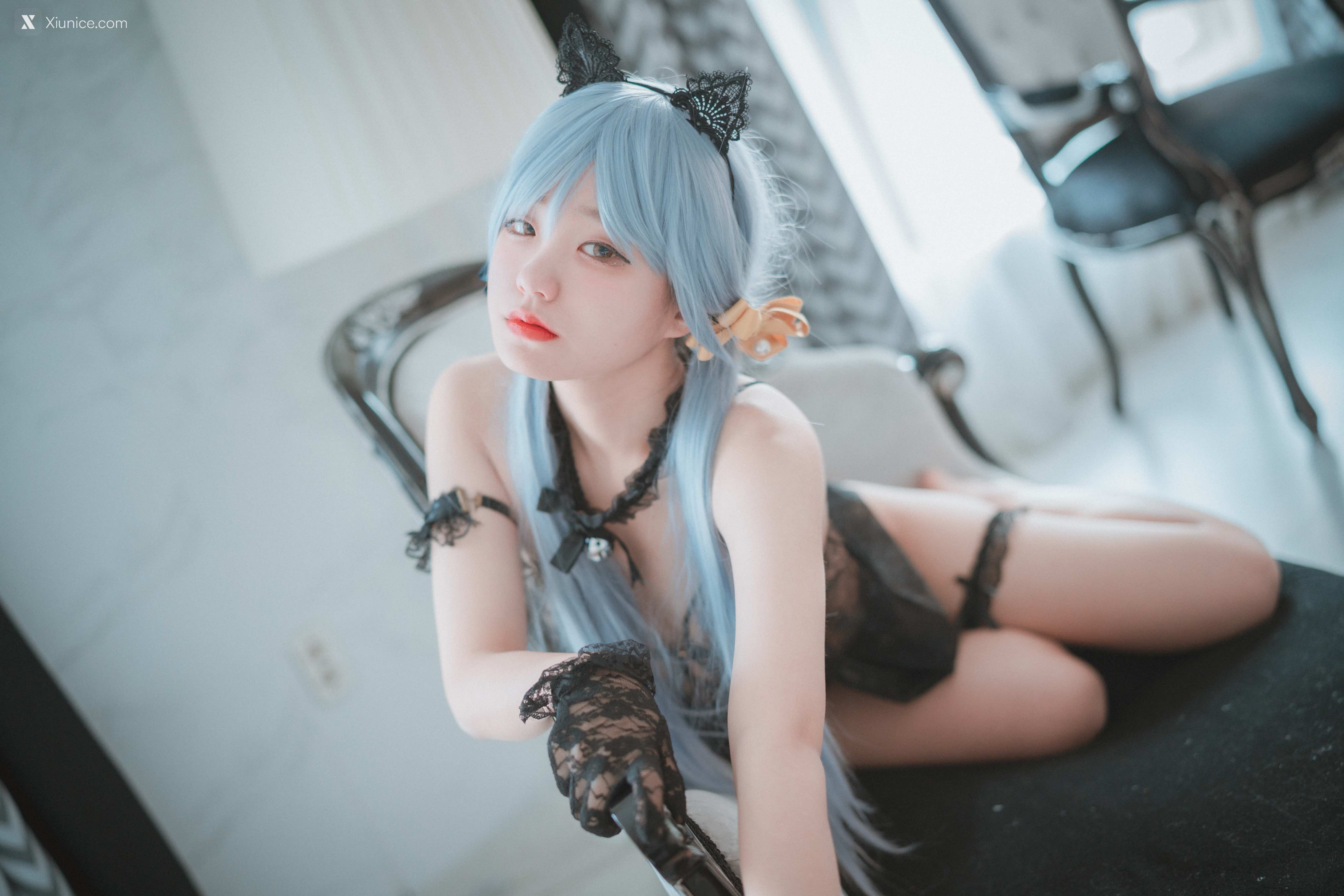 DJAWA Photo – Jeong Jenny (정제니) – Schwarz und Wei Katzenmädchen (Full Ver) 4K