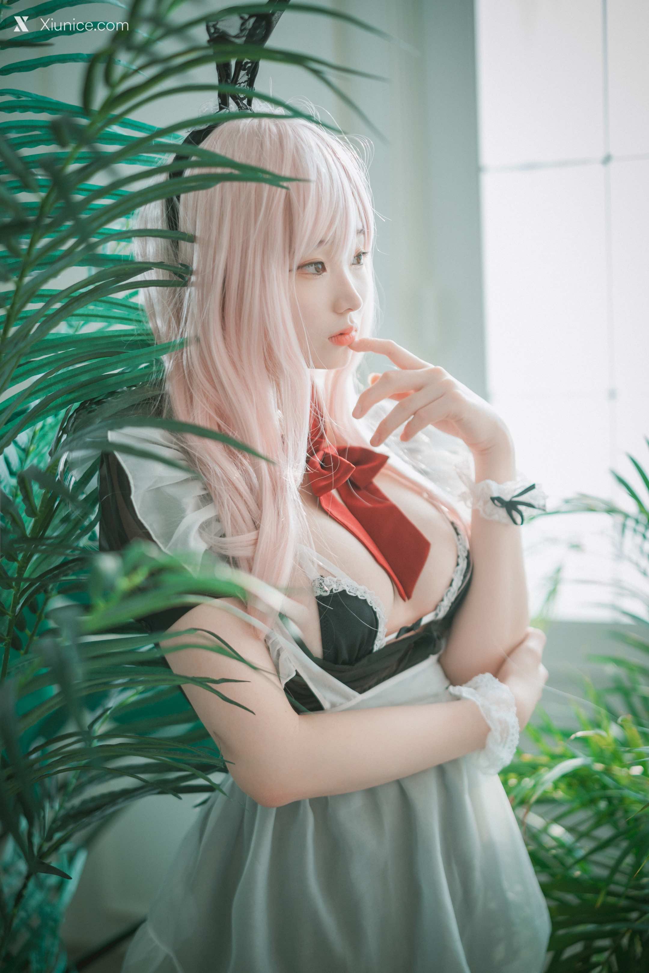 DJAWA Photo – Bambi (밤비) – Sheer Bunny Maid 4K