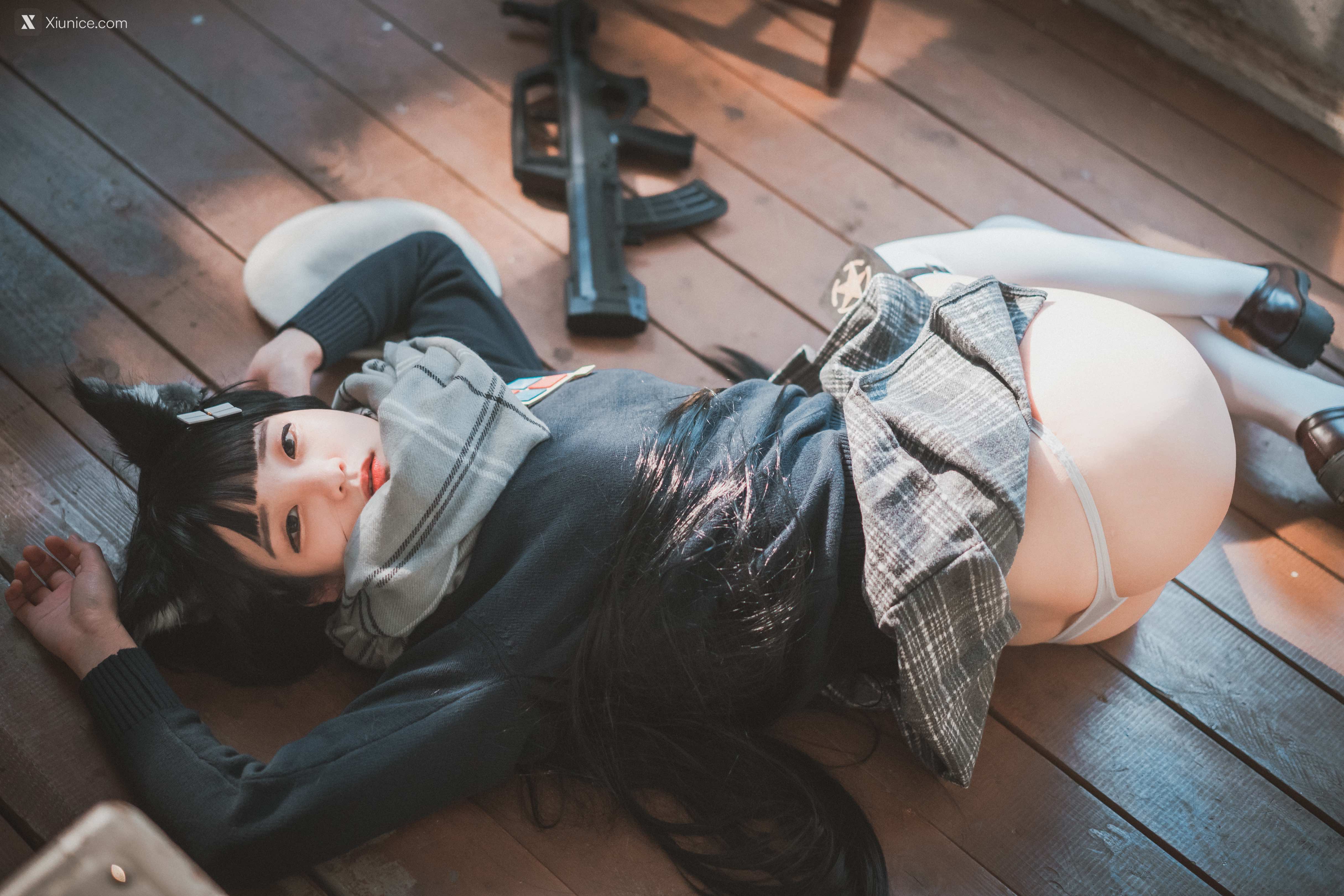 DJAWA Photo – Jeong Jenny (정제니) – “Girls’ Frontline – Type 95 (Pure White Graduation ver.)” 4K