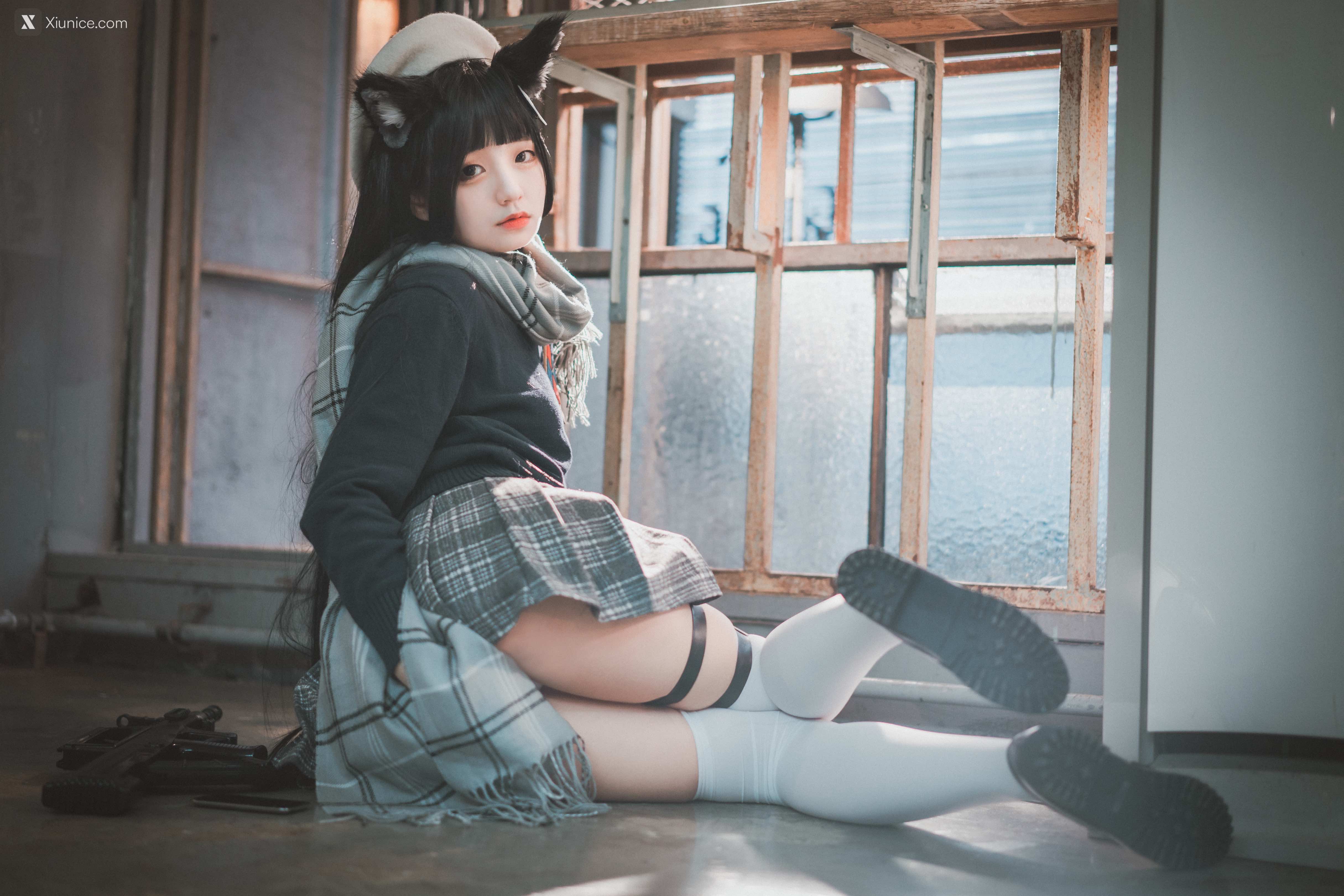 DJAWA Photo – Jeong Jenny (정제니) – “Girls’ Frontline – Type 95 (Pure White Graduation ver.)” 4K