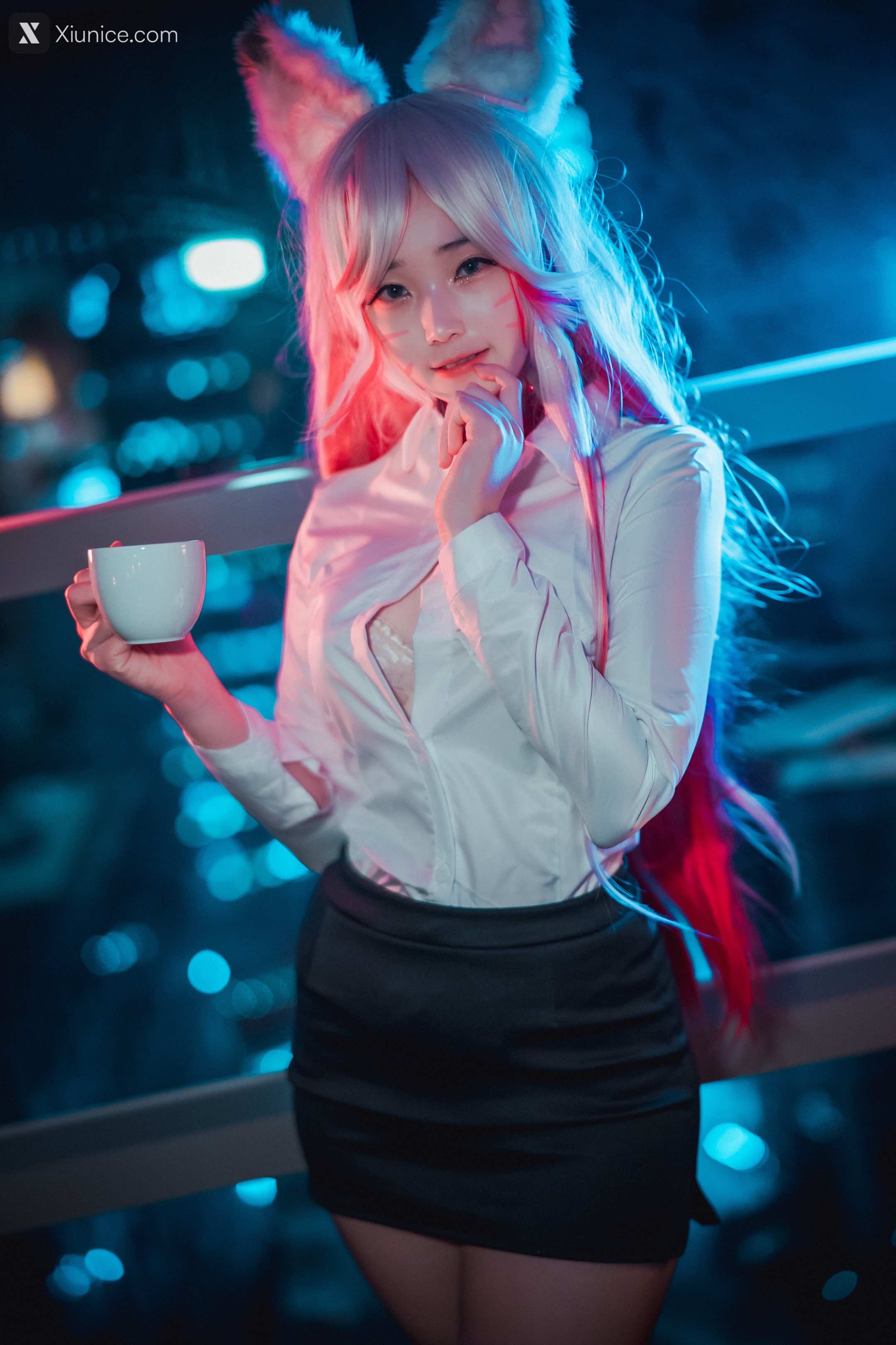DJAWA Photo – Bambi (밤비) – “Kumiho in the Office” – Destiny Child – Nine-Tailed Fox Tamamo 4K