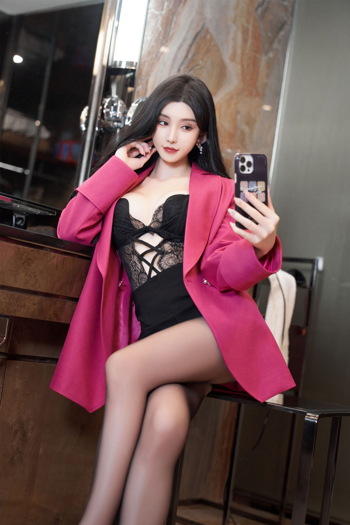 内购无水印 Zhou Yuxi 周于希 - 秀人网模特 蕾丝黑丝直播 Part01