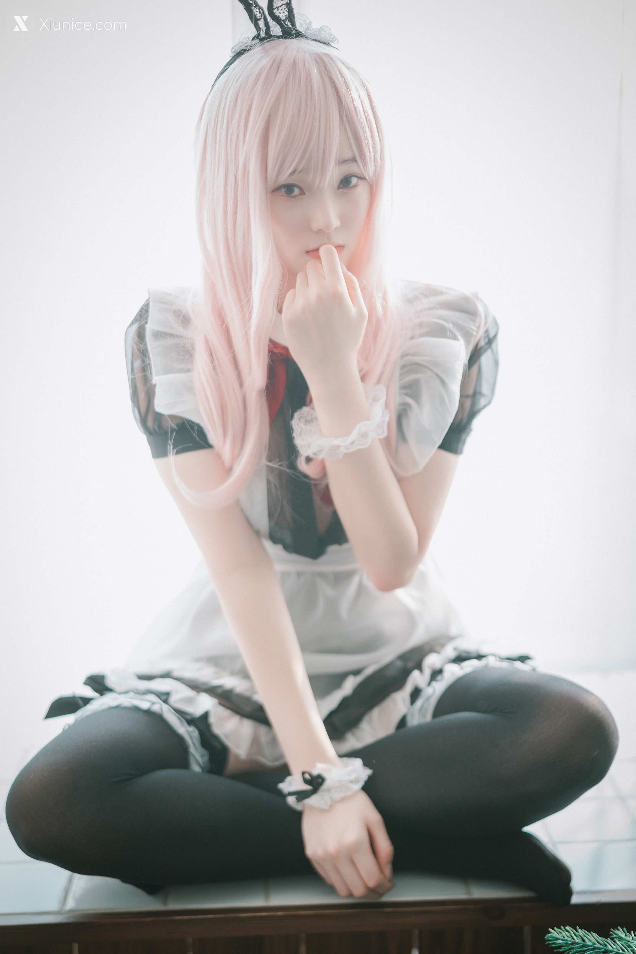 DJAWA Photo – Bambi (밤비) – Sheer Bunny Maid 4K