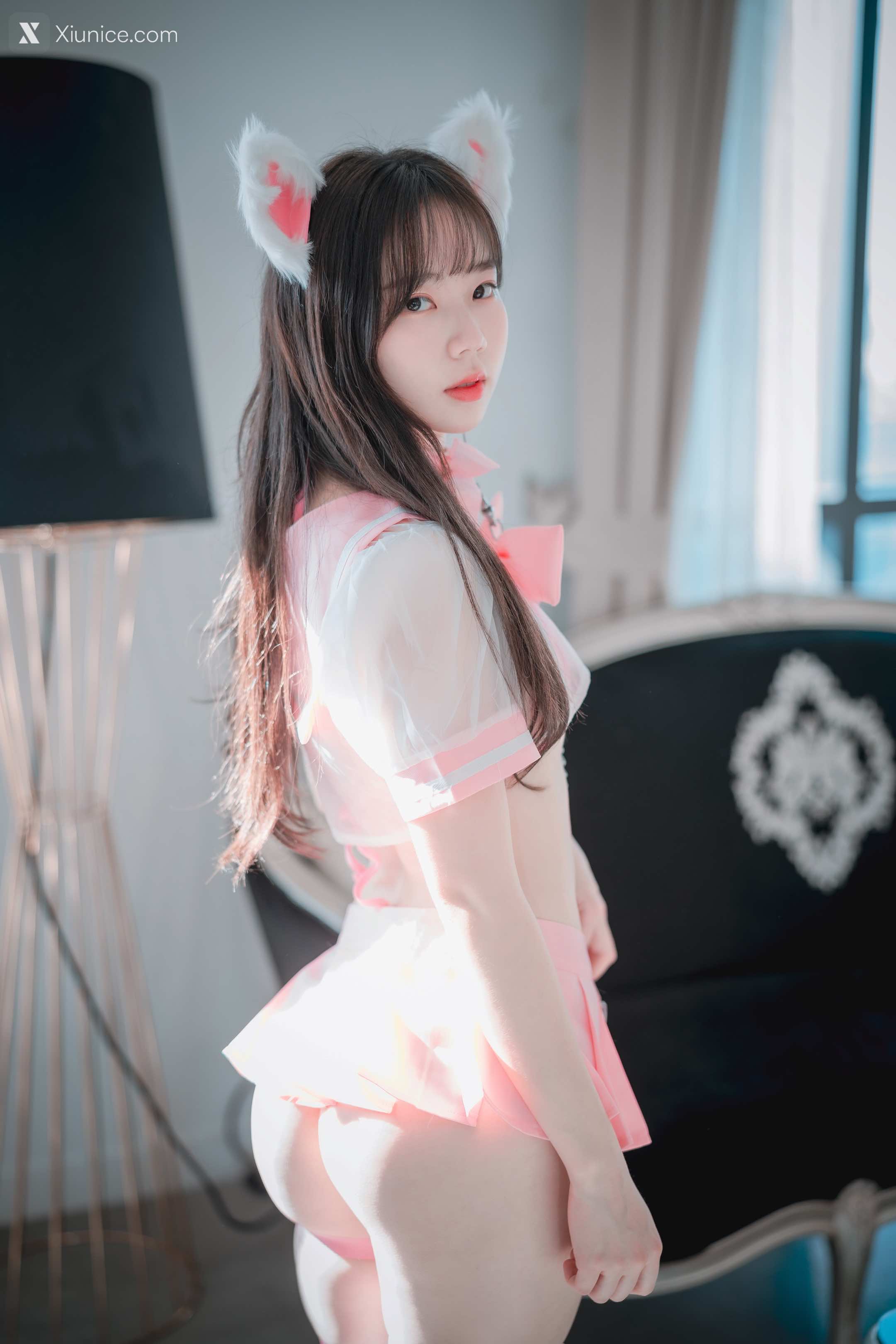 DJAWA Photo – Myu_a_ (뮤아) – Catgirl in Pink 4K