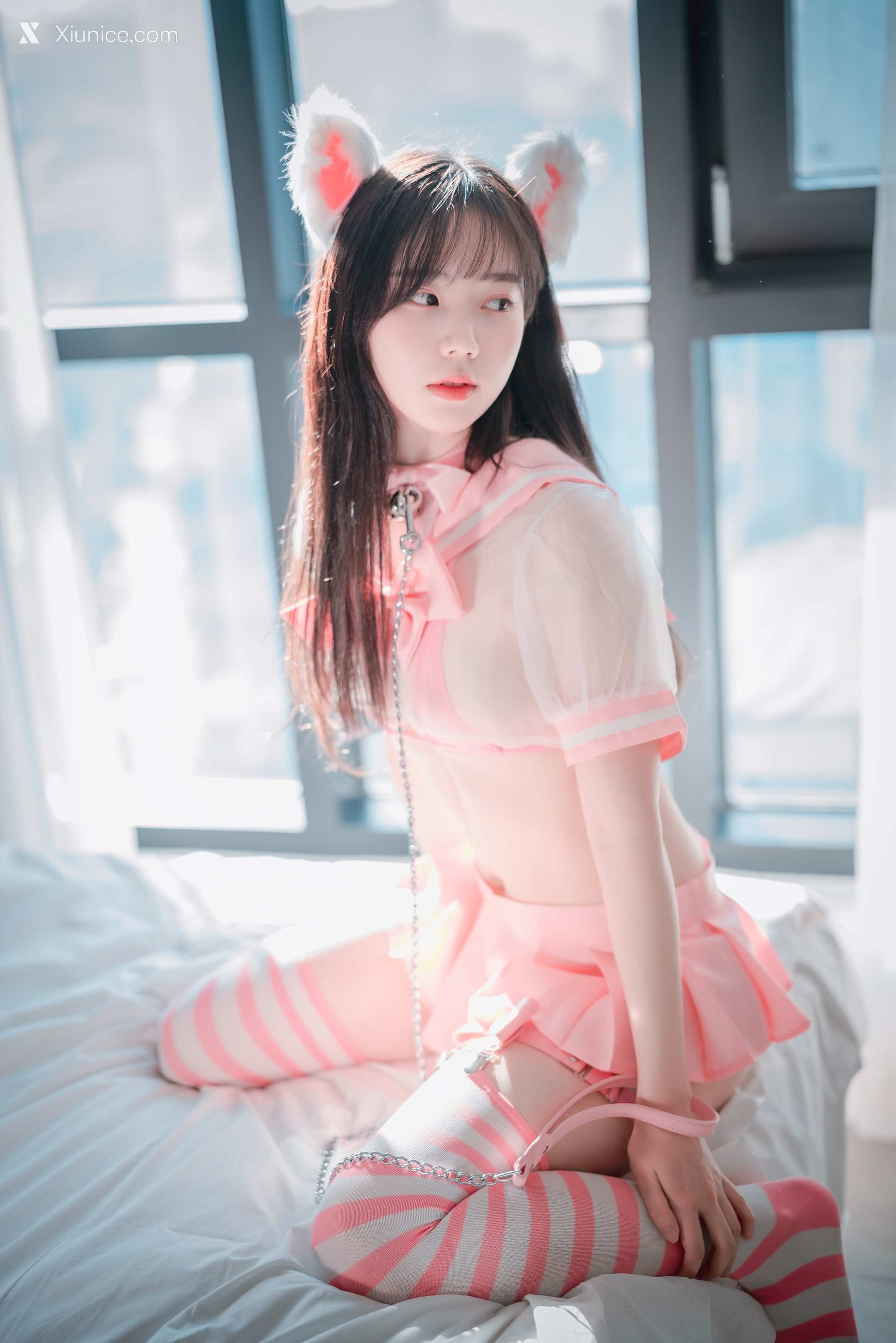 DJAWA Photo – Myu_a_ (뮤아) – Catgirl in Pink 4K