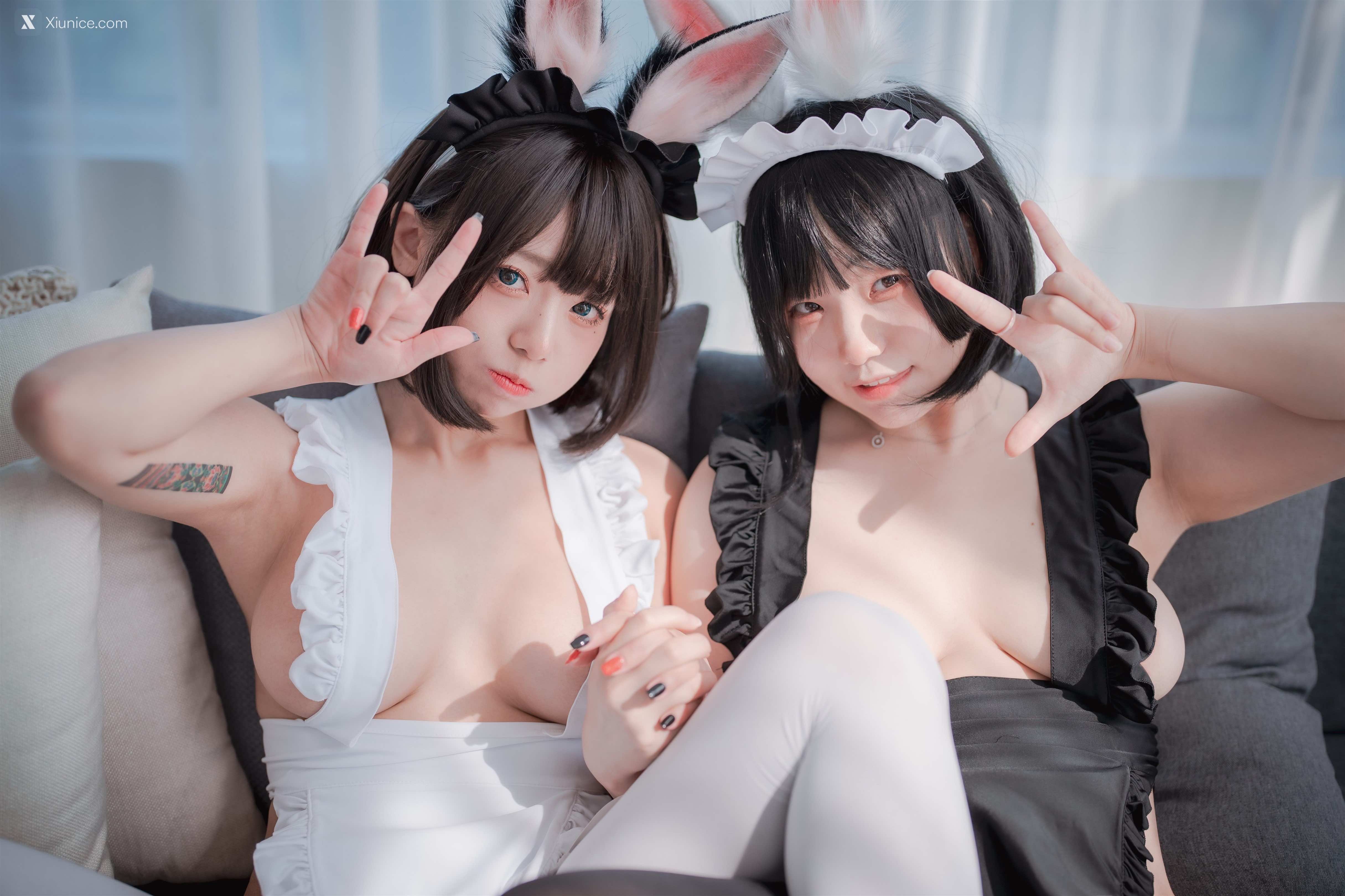 DJAWA Photo – Maruemon (마루에몽) & Mimmi (밈미) – Maid Mansion W² 4K