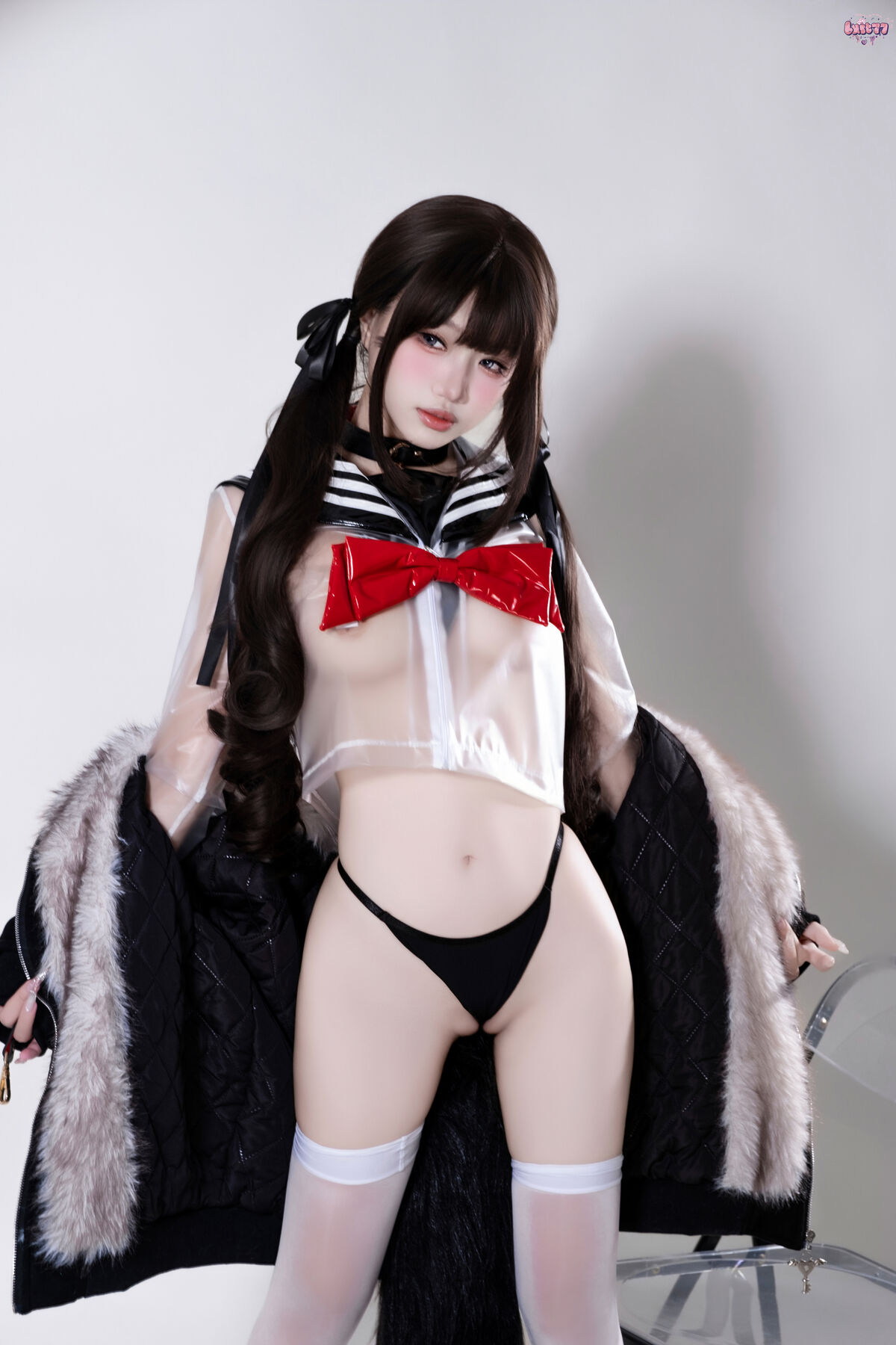 Coser@柒柒要乖哦 - 兽尾透明JK Part02