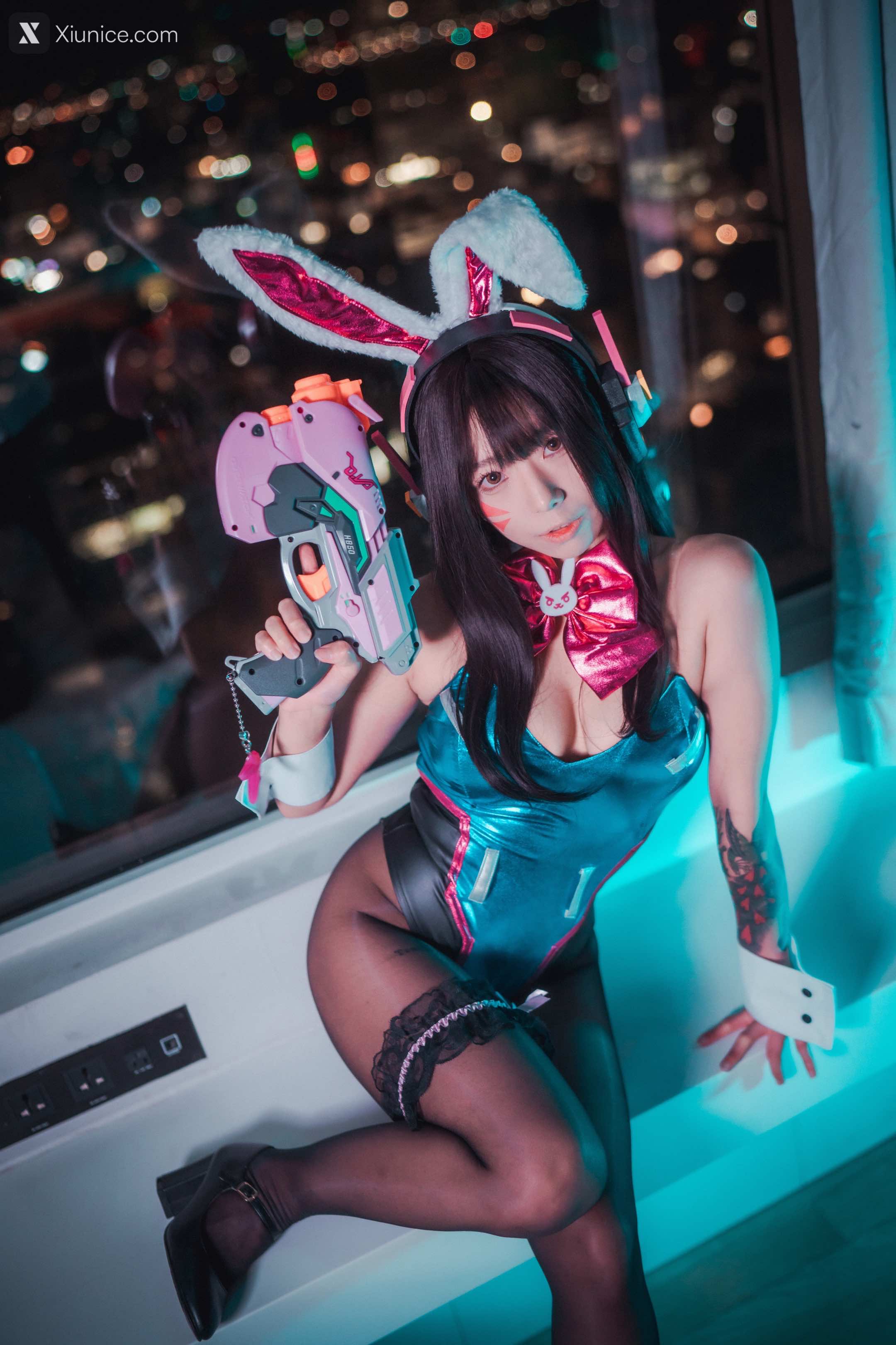 DJAWA Photo – Maruemon (마루에몽) – D.VA “Bunny Hop!” 4K