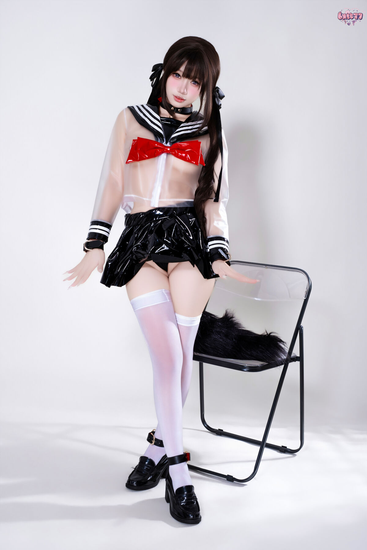 Coser@柒柒要乖哦 - 兽尾透明JK Part01